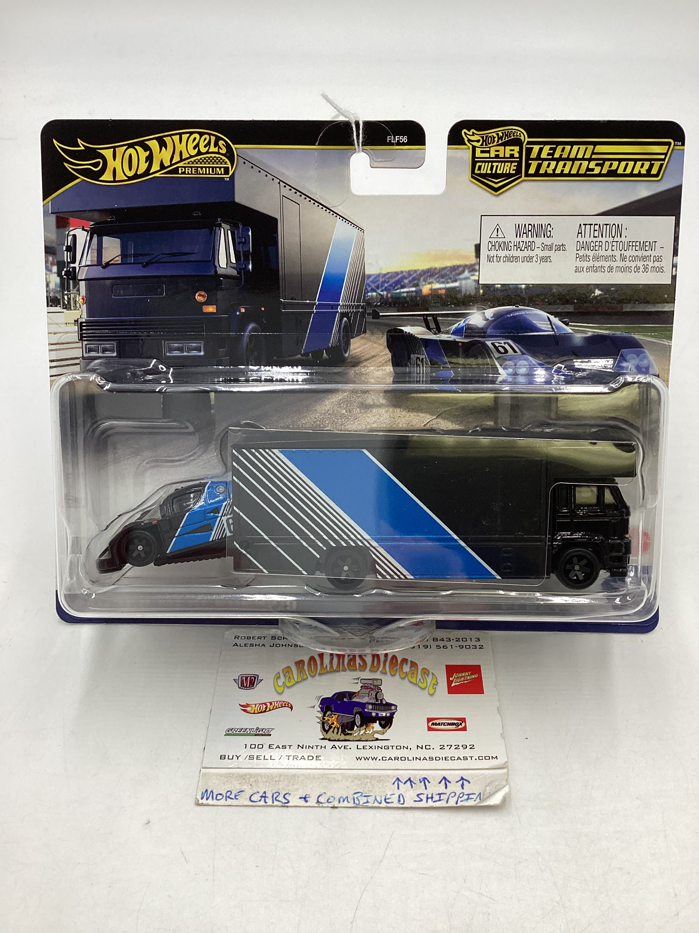 2024 Hot Wheels Team transport #67 Sauber-Mercedes C9 & Fleet