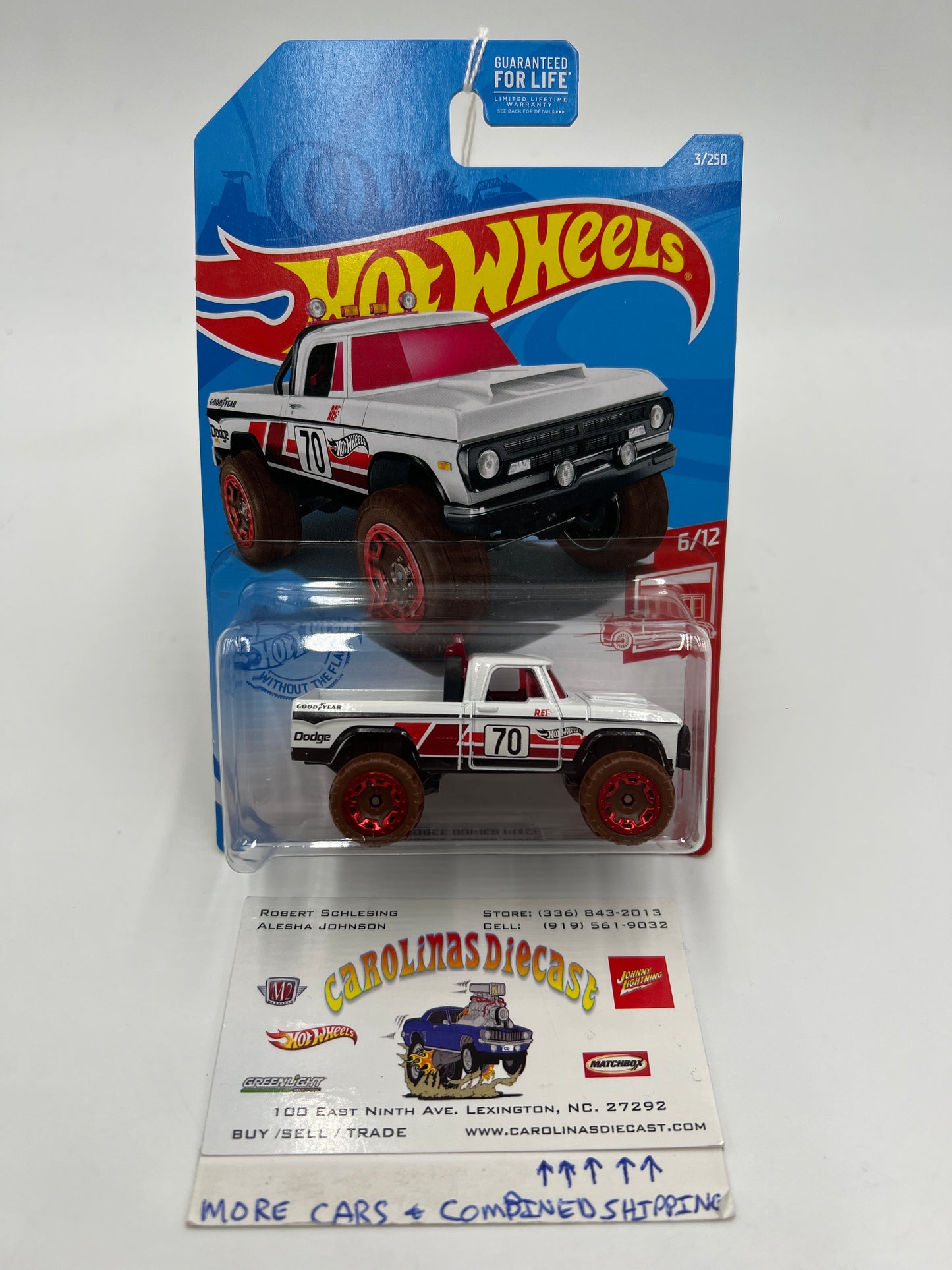 2021 Hot Wheels Target Exclusive Red Edition #3 70 Dodge Power Wagon White 147B