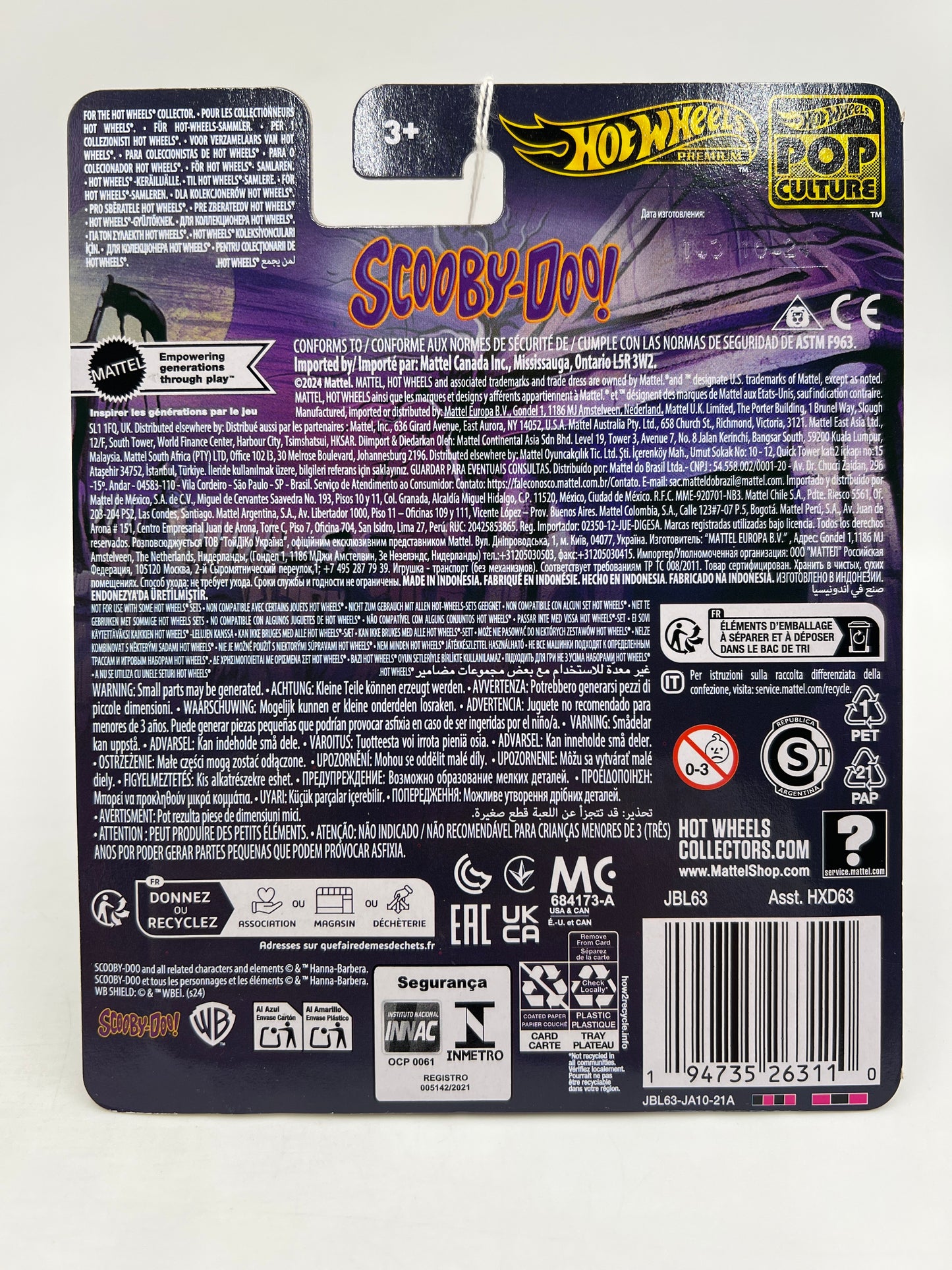 Hot Wheels Pop Culture Premium Scooby-Doo The Mystery Machine 270F