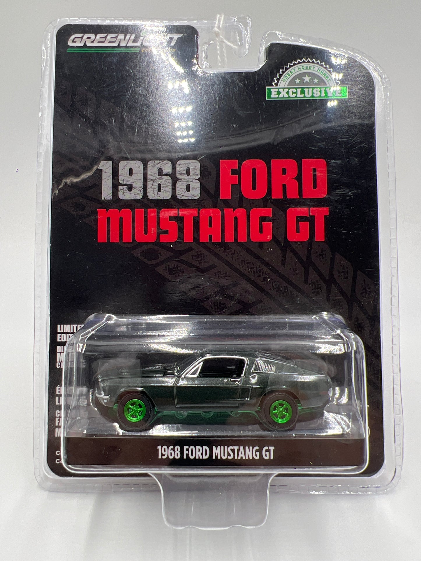 Greenlight Hobby Exclusive CHASE 1968 Ford Mustang GT Green