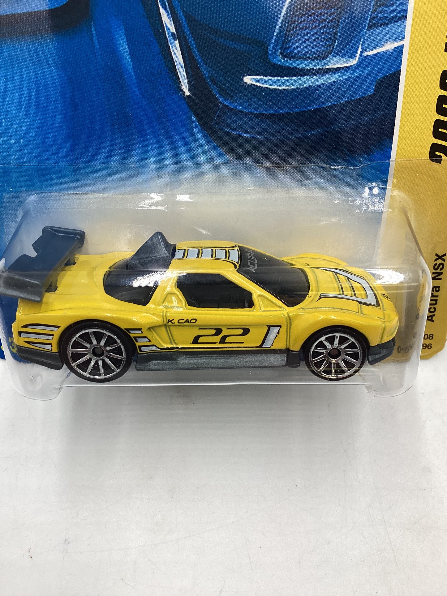 2008 Hot Wheels New Models #011 Acura NSX Yellow 107B