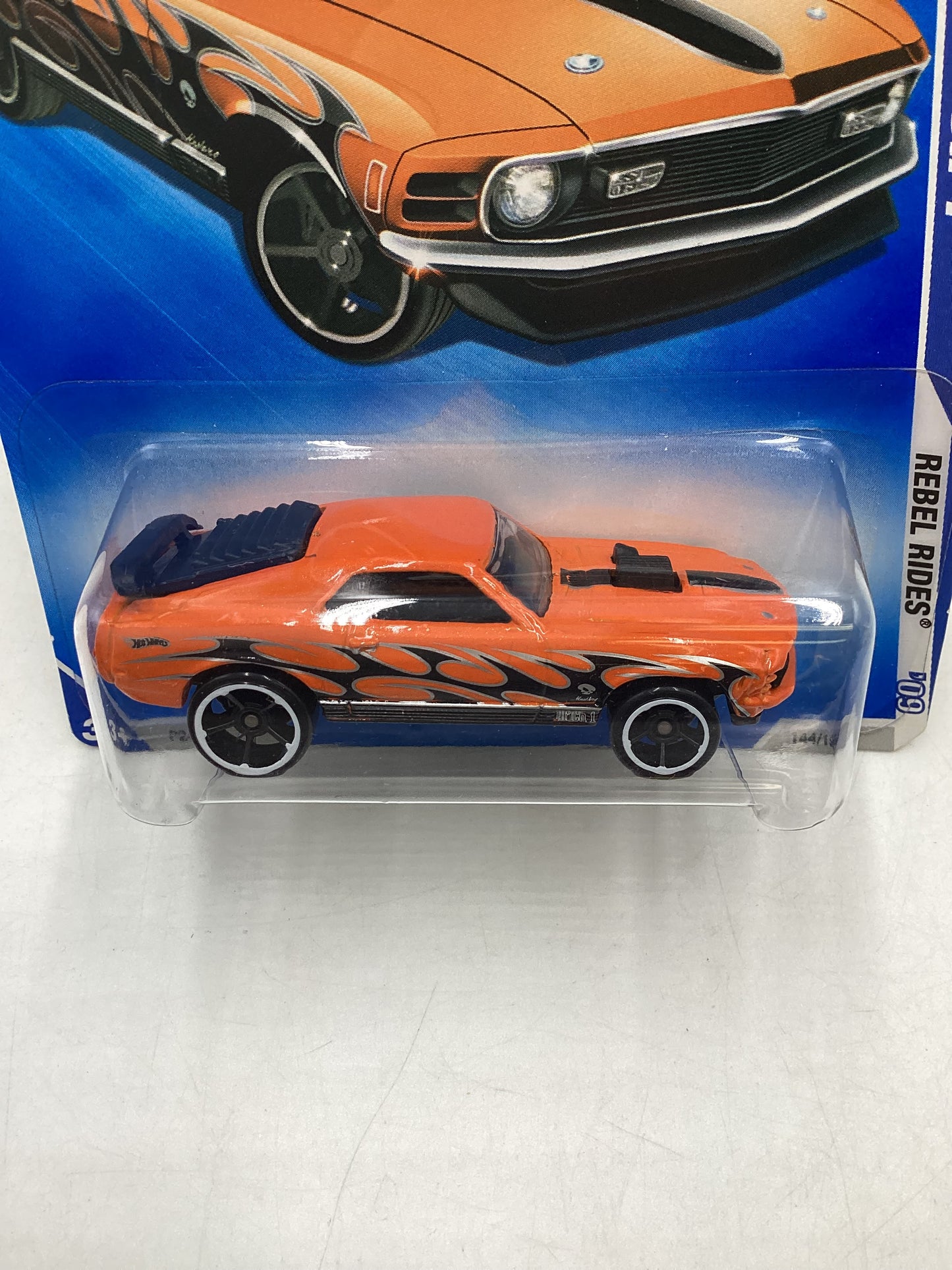 2009 Hot Wheels #144 Mustang Mach 1 Orange 23D