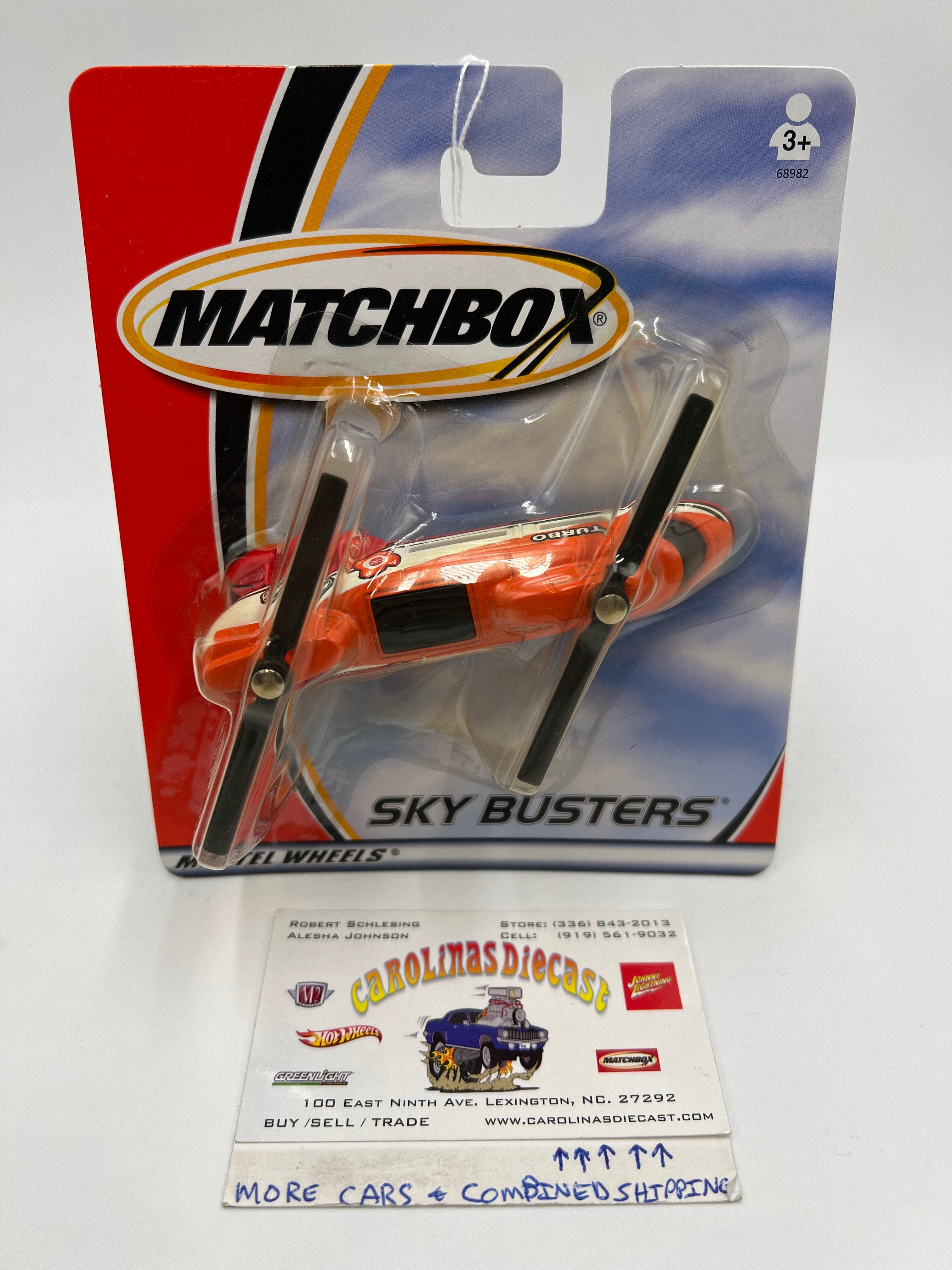 Matchbox Sky Busters Transport Helicopter Turbo White/Orange PP2