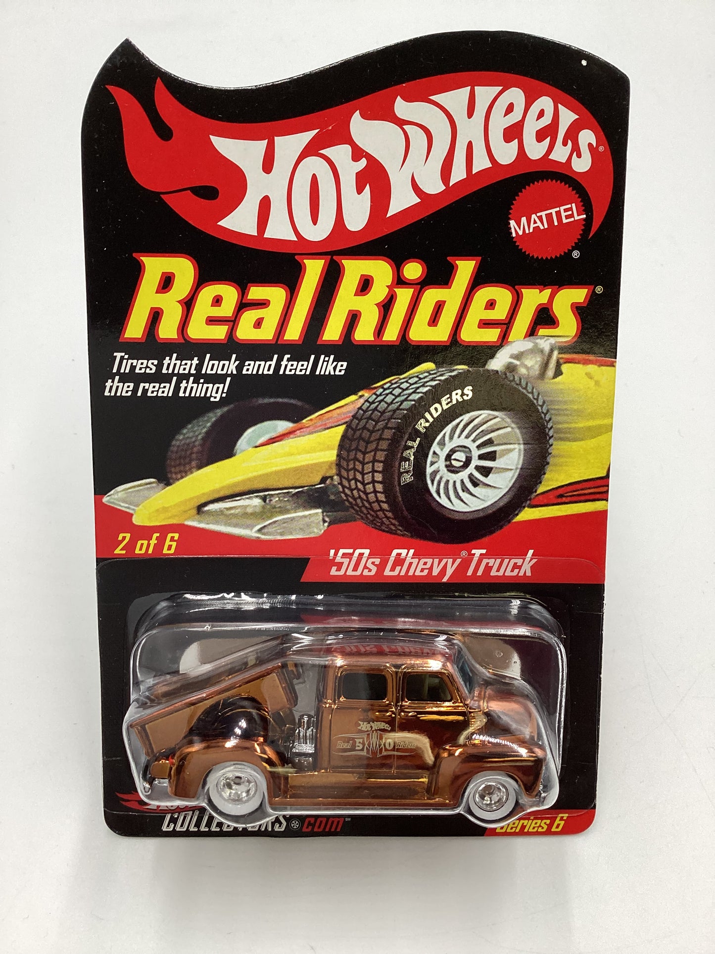 2007 Hot Wheels Real Riders RLC #8528/11000 Series 6 2/6 ‘50s Chevy Truck Copper W/Protector