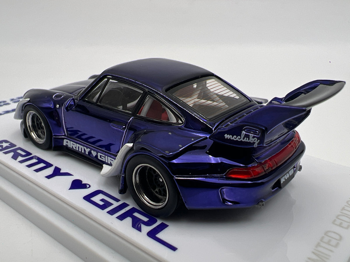 Almost Real Kaizo #29 CHASE Porsche RWB 993 Army Girl Purple Chrome