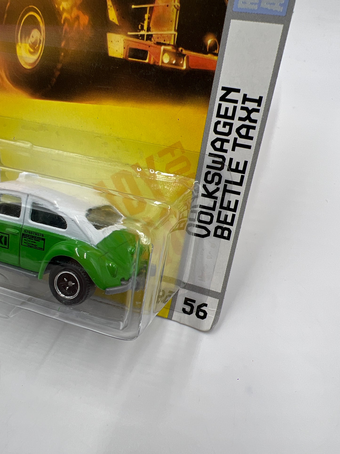 Matchbox City Action #56 Volkswagen Beetle Taxi Green 209D