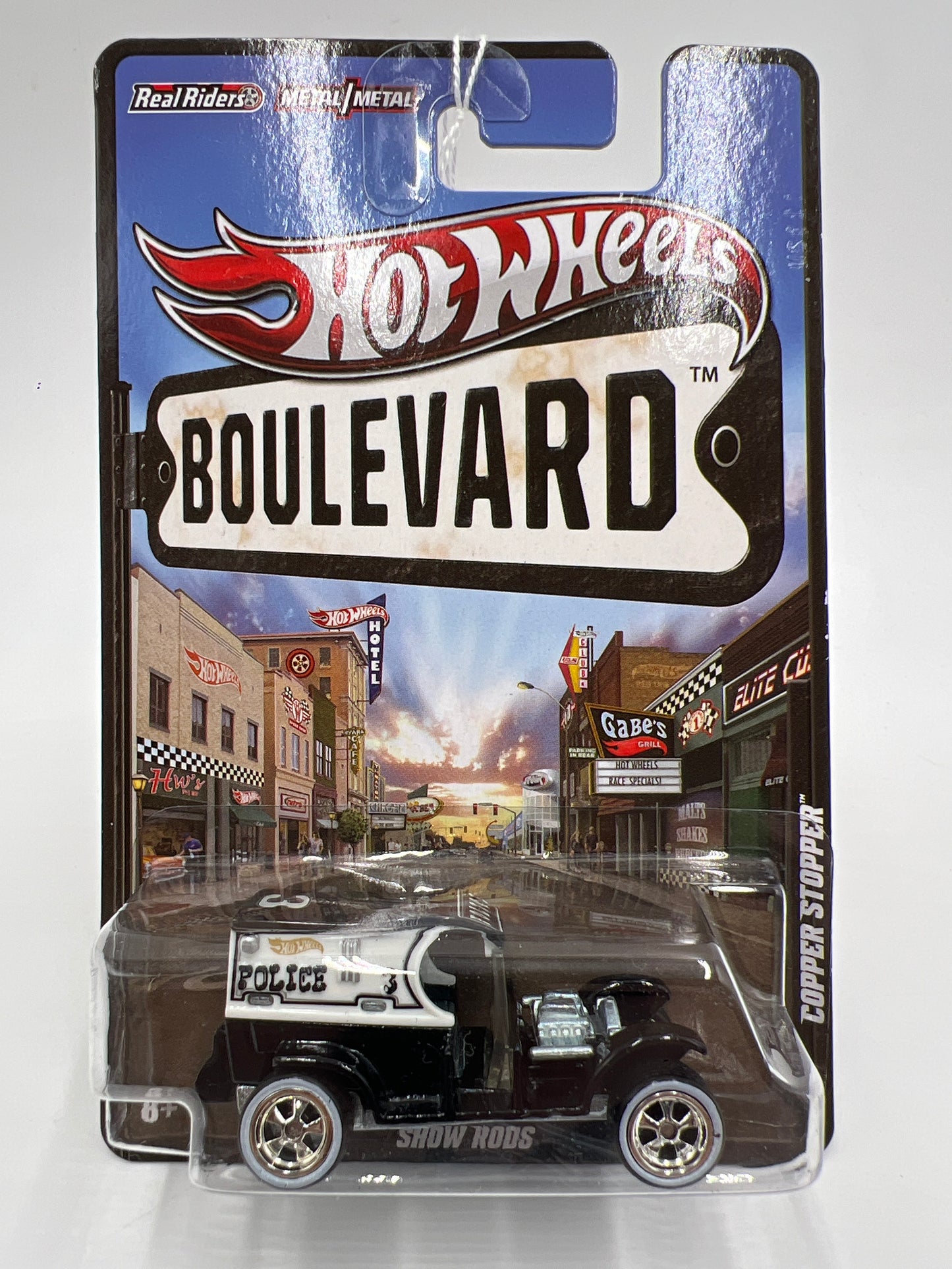 Hot Wheels Boulevard Show Rods Copper Stopper Black/White 244J