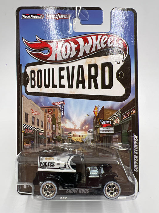 Hot Wheels Boulevard Show Rods Copper Stopper Black/White 244J