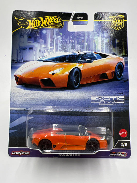 2024 Hot Wheels Premium Car Culture Exotic Envy #2 Lamborghini Reventon Roadster Orange 245F