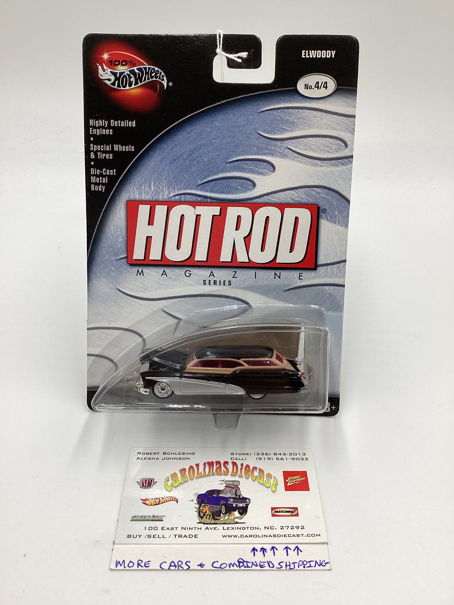 Hot Wheels 100% Hot Rod Magazine No.4/4 Elwood Black 242G