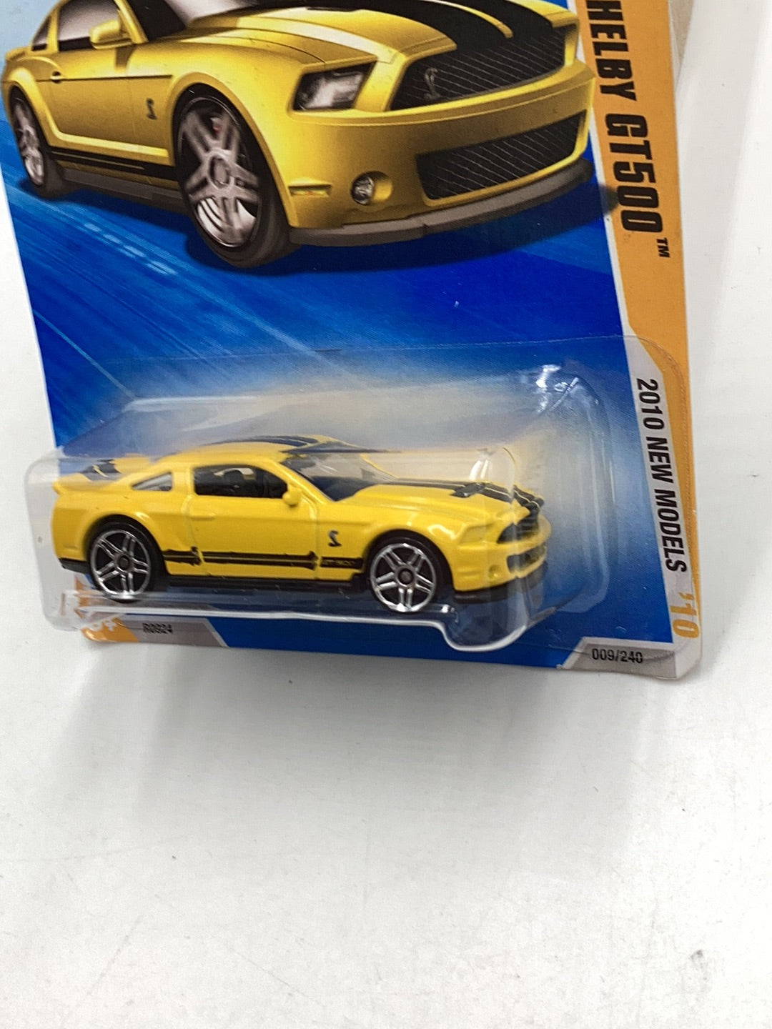 2010 Hot wheels #9 10 Ford Shelby GT500 yellow 24F