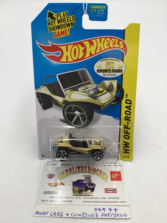 2014 Hot Wheels Off Road #114 Meyers Manx Gold 67G