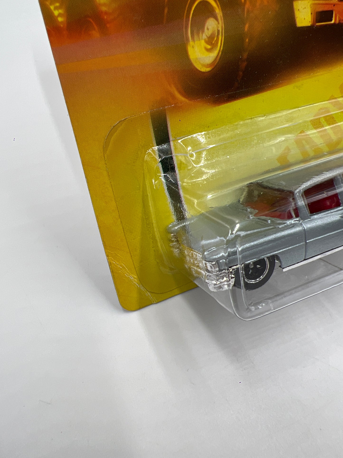 Matchbox City Action #55 63 Cadillac Hearse Silver Card Not Perfect 206C