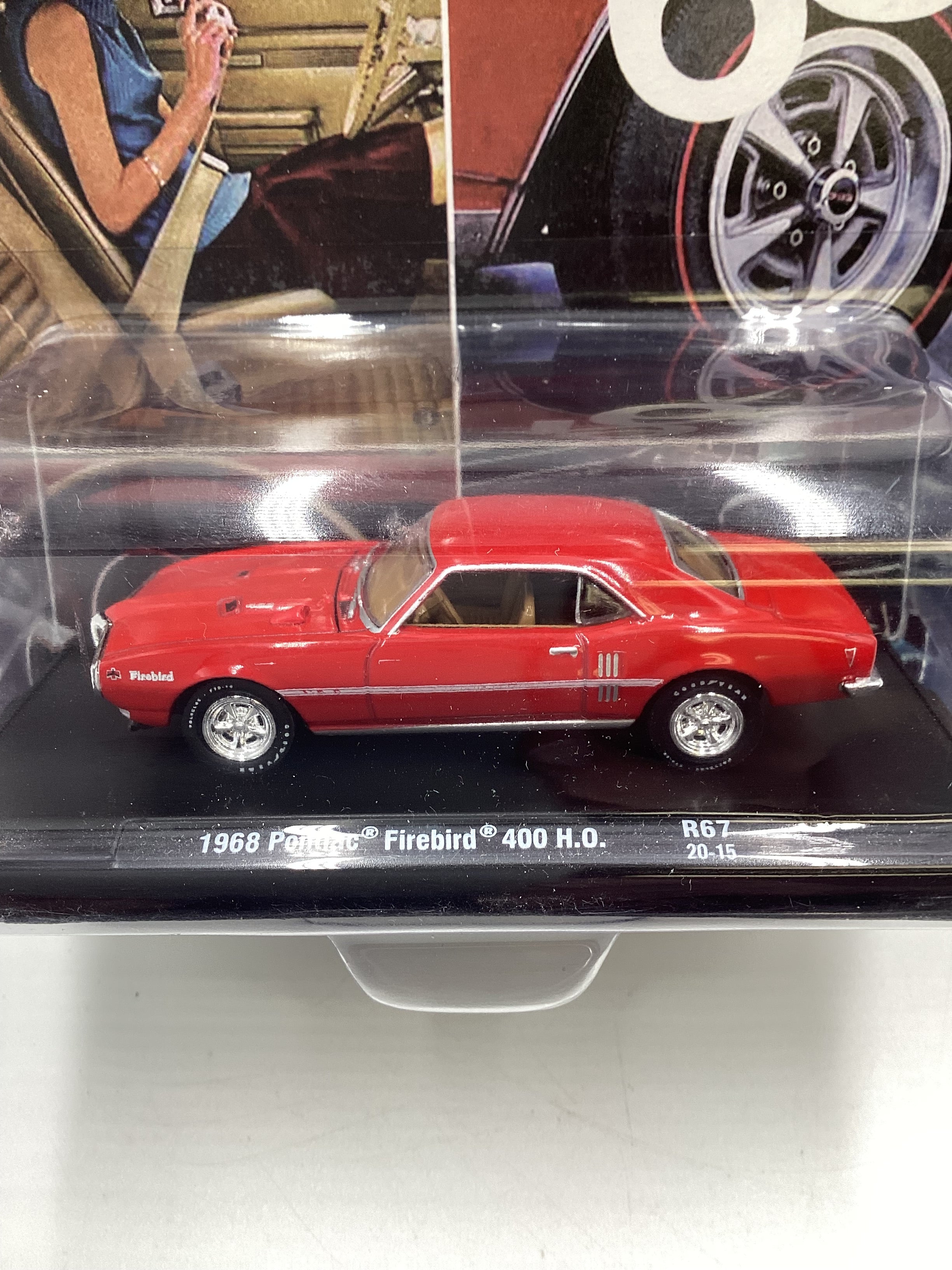 M2 Machines Auto Driver Pontiac 1968 Pontiac Firebird 400 H.O. Red