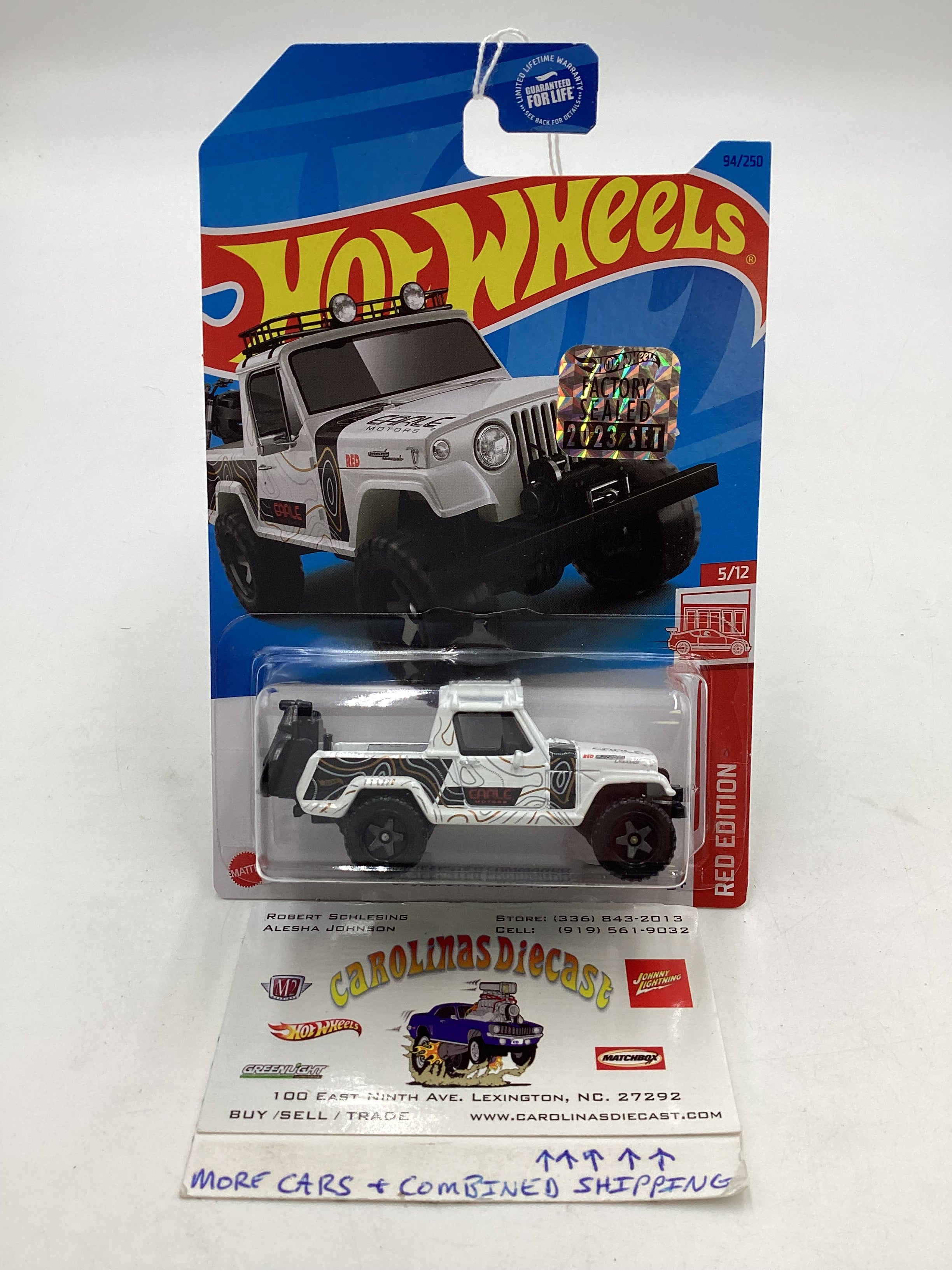 2023 Hot wheels Red Edition Factory Sealed 67 Jeepster Commando 94 15 carolinasdiecast