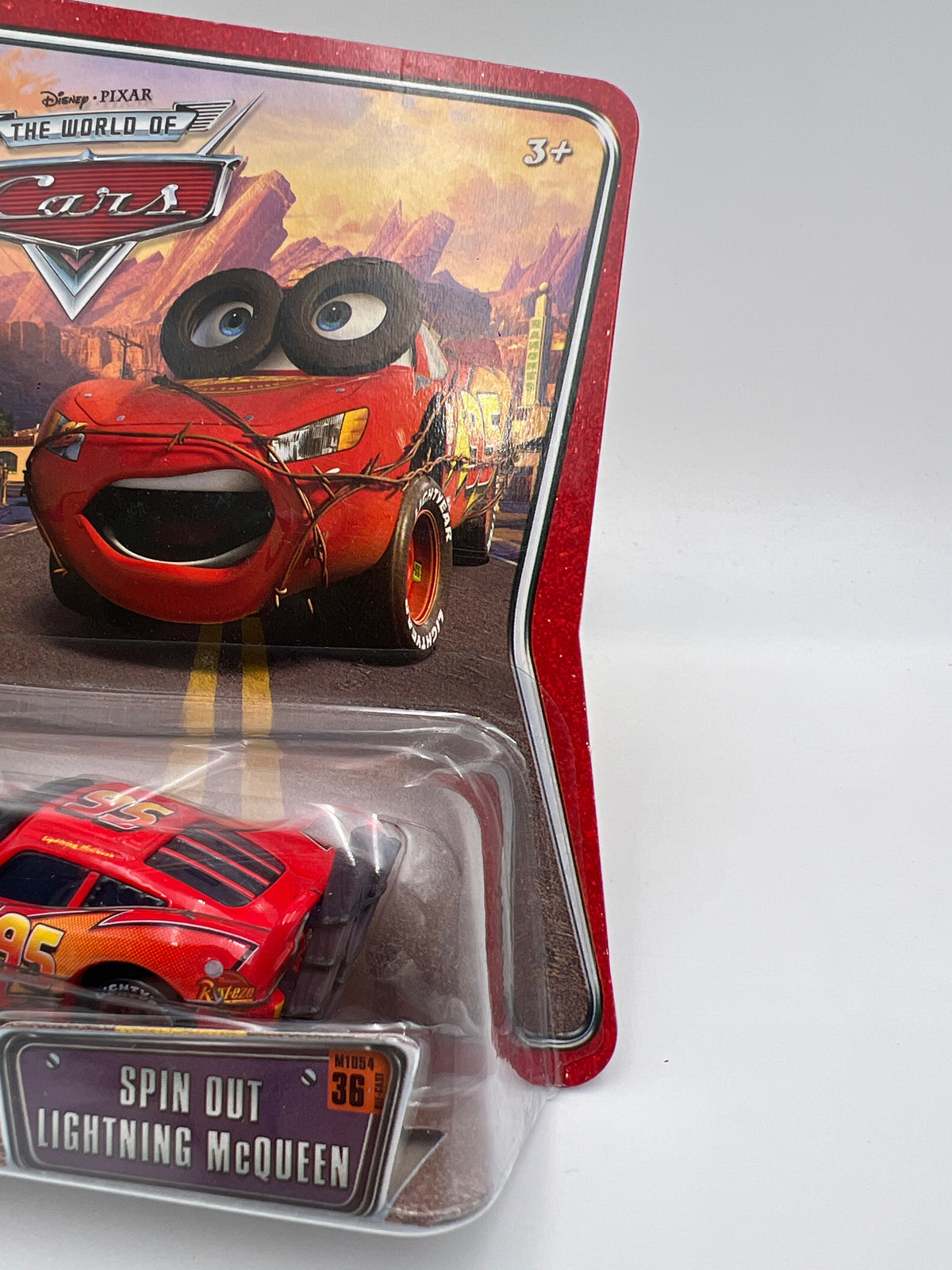 Disney Pixar The World Of Cars #36 Spin Out Lightning McQueen