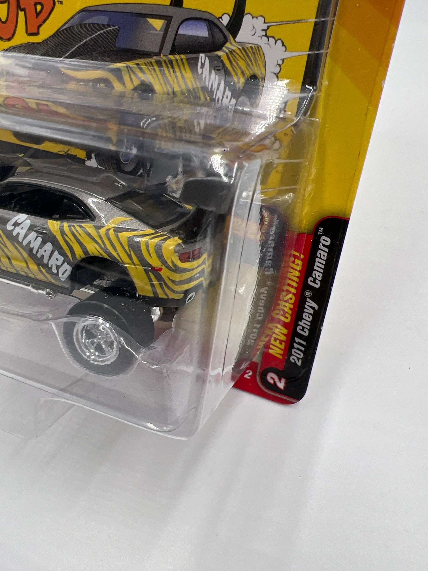 Johnny Lightning Street Freaks Zingers Release 2 Version A 2011 Chevy Camaro Tune It Up Gray/Yellow 228G