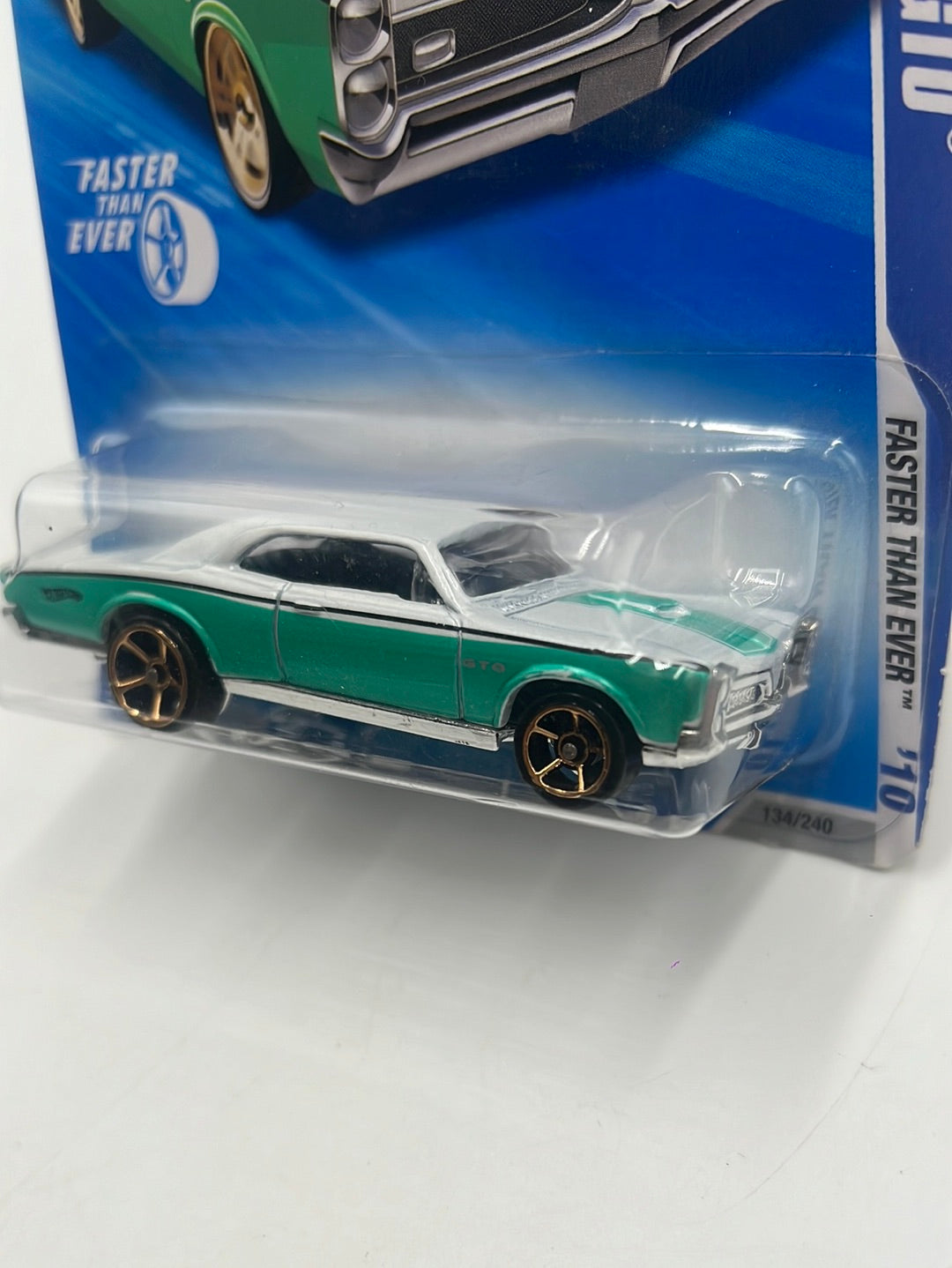 2010 Hot Wheels Faster Than Ever ‘67 Pontiac GTO Green 134/240 60E