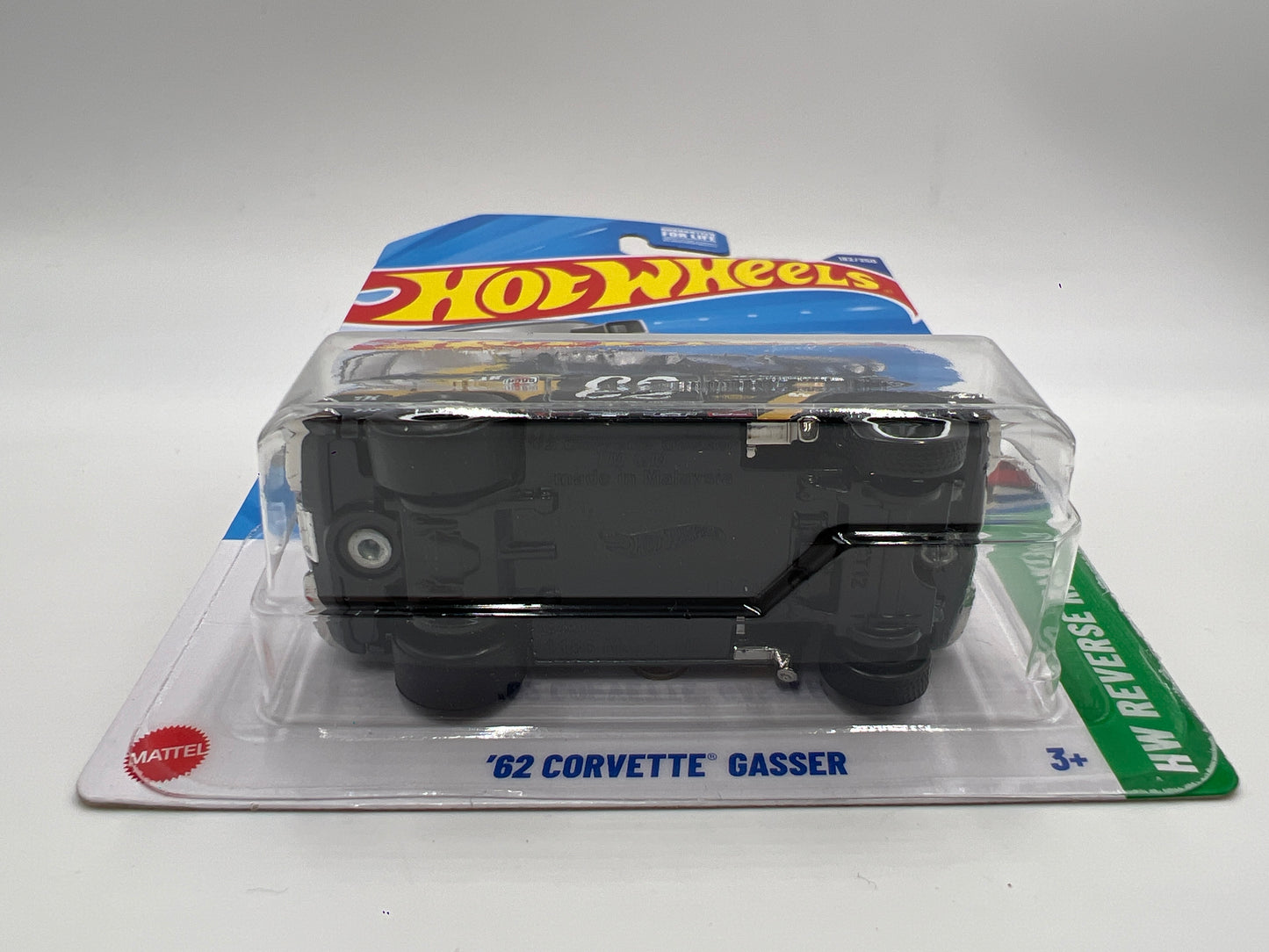 2025 Hot Wheels J Case Super Treasure Hunt #182 62 Corvette Gasser W/Protector