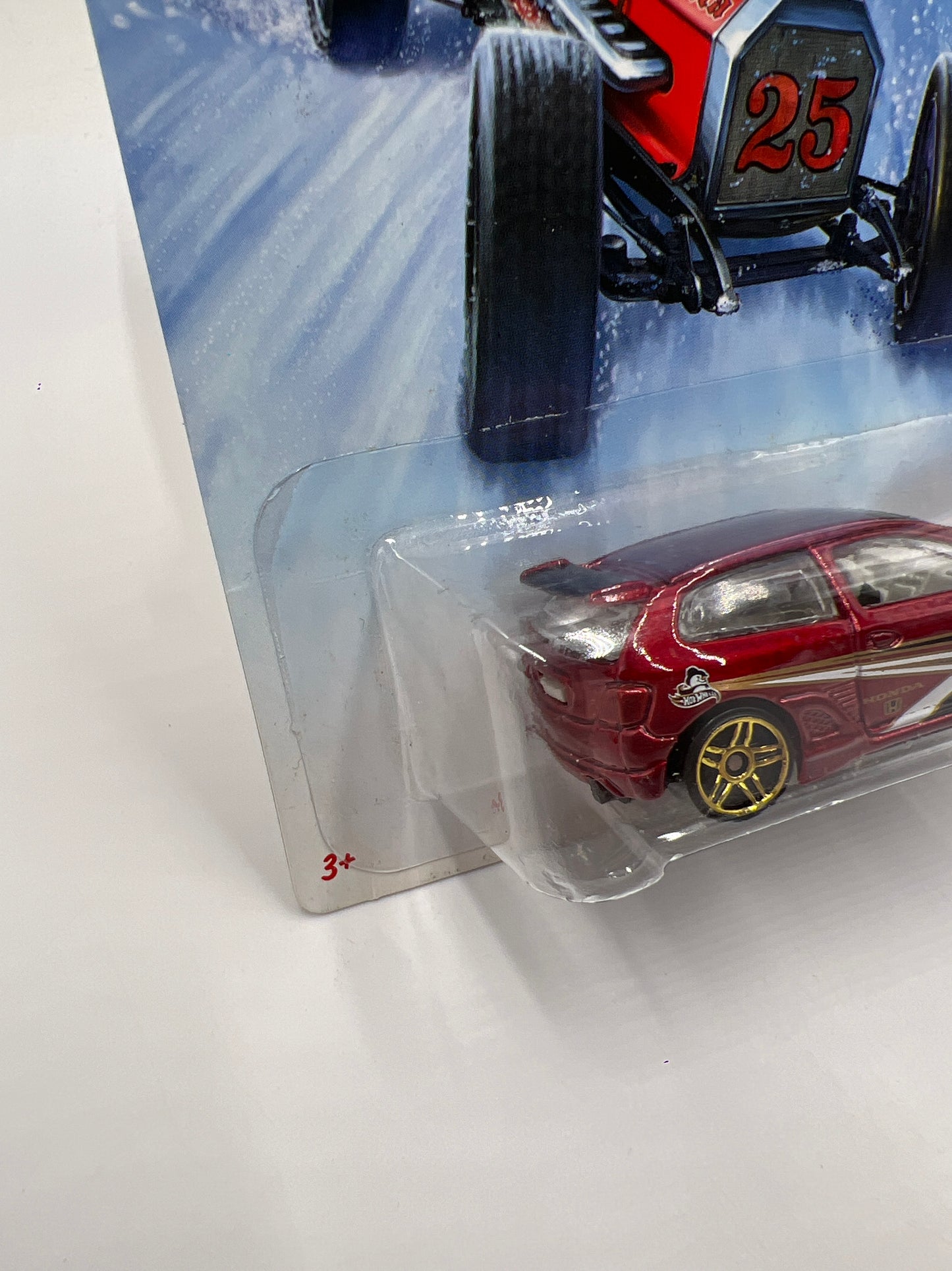 2014 Hot Wheels Holiday Hot Rods #5 Honda Civic Red 158A