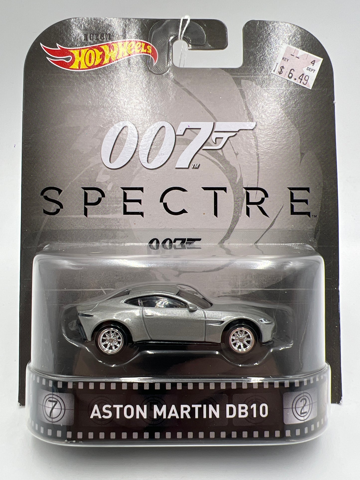 Hot Wheels Premium Retro Entertainment 007 Spectre Aston Martin DB10 Silver 244C