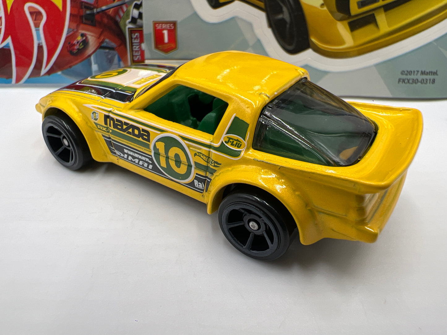 2018 Hot Wheels Mystery Models Series 1 #10 CHASE Mazda RX-7 Yellow
