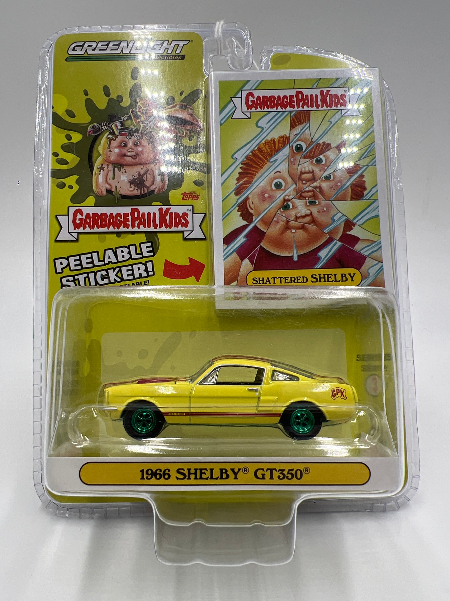 Greenlight Garbage Pail Kids Series 3 CHASE 1966 Shelby GT350 Yellow