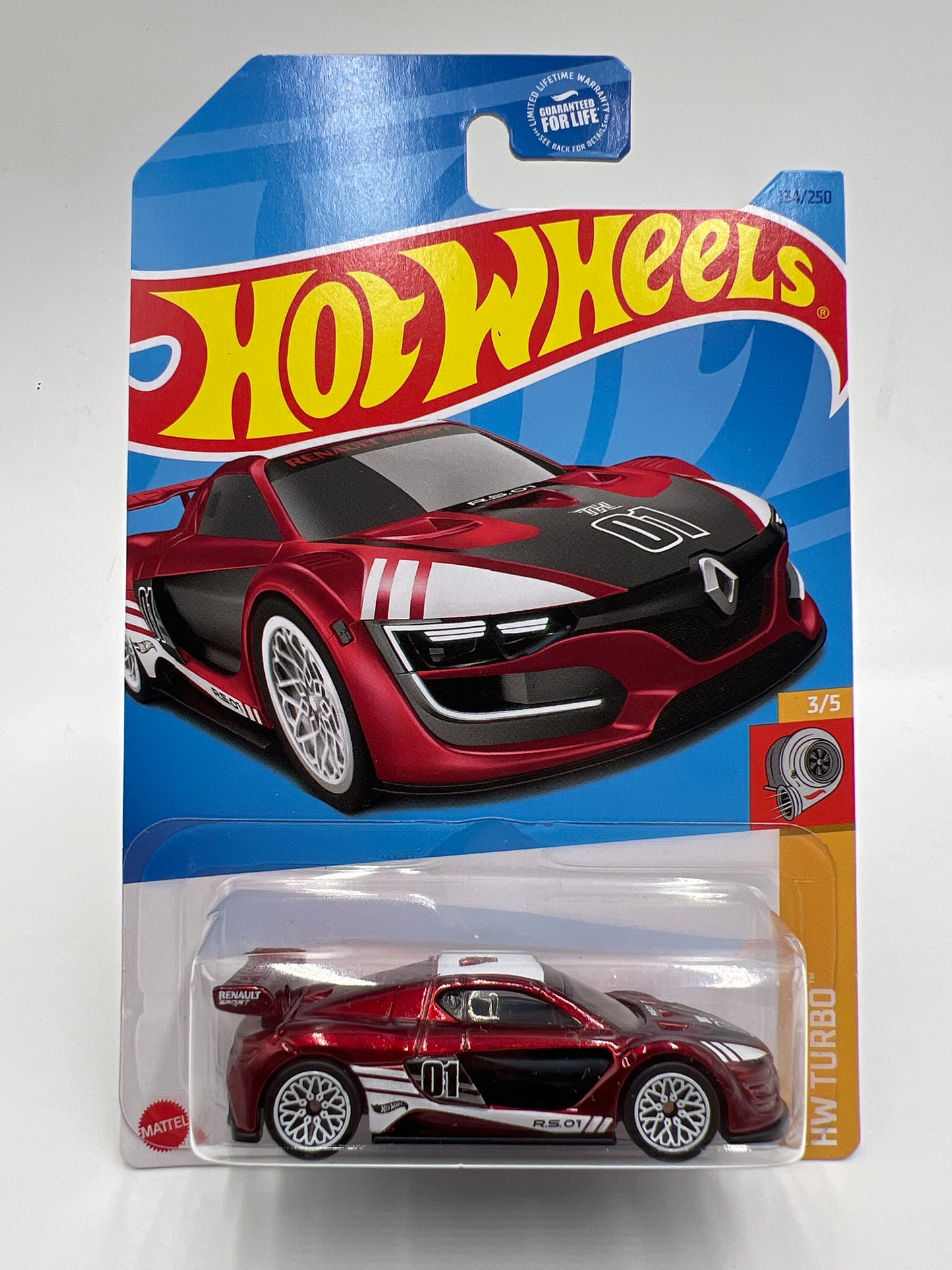 2023 Hot Wheels Super Treasure Hunt #134 Renault Sport R.S. 01 Red W/Protector