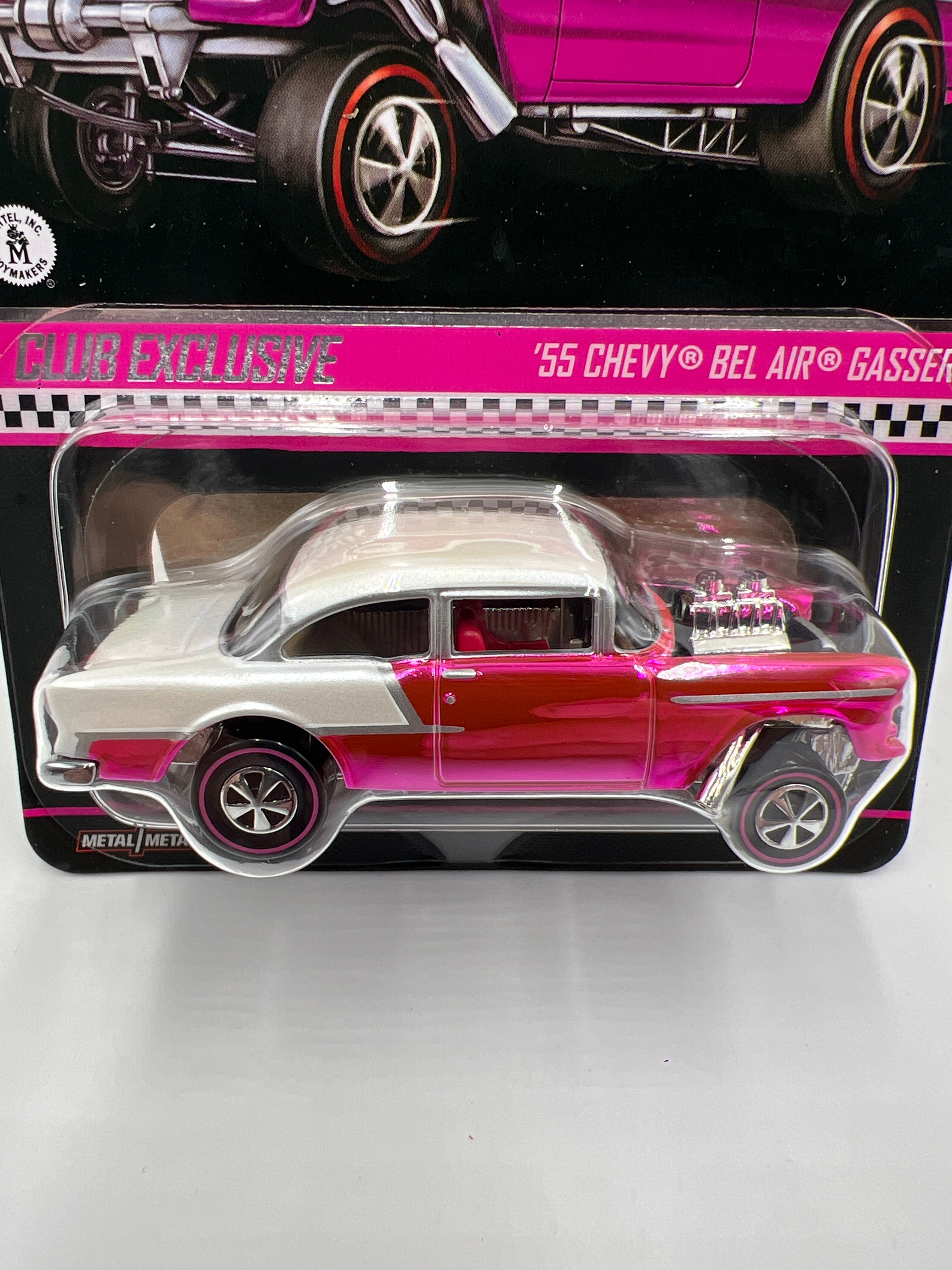 2025 Hot Wheels RLC Club Exclusive 55 Chevy Bel Air Gasser Pink W