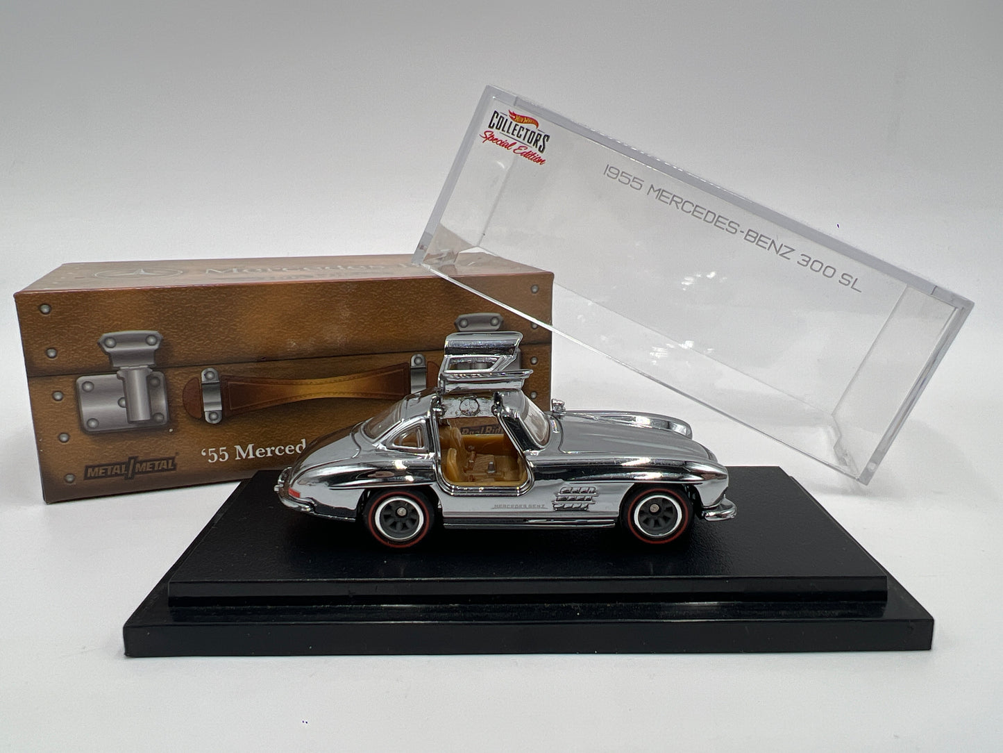 Hot Wheels RLC #8490/20000 55 Mercedes-Benz 300 SL Chrome No White Box