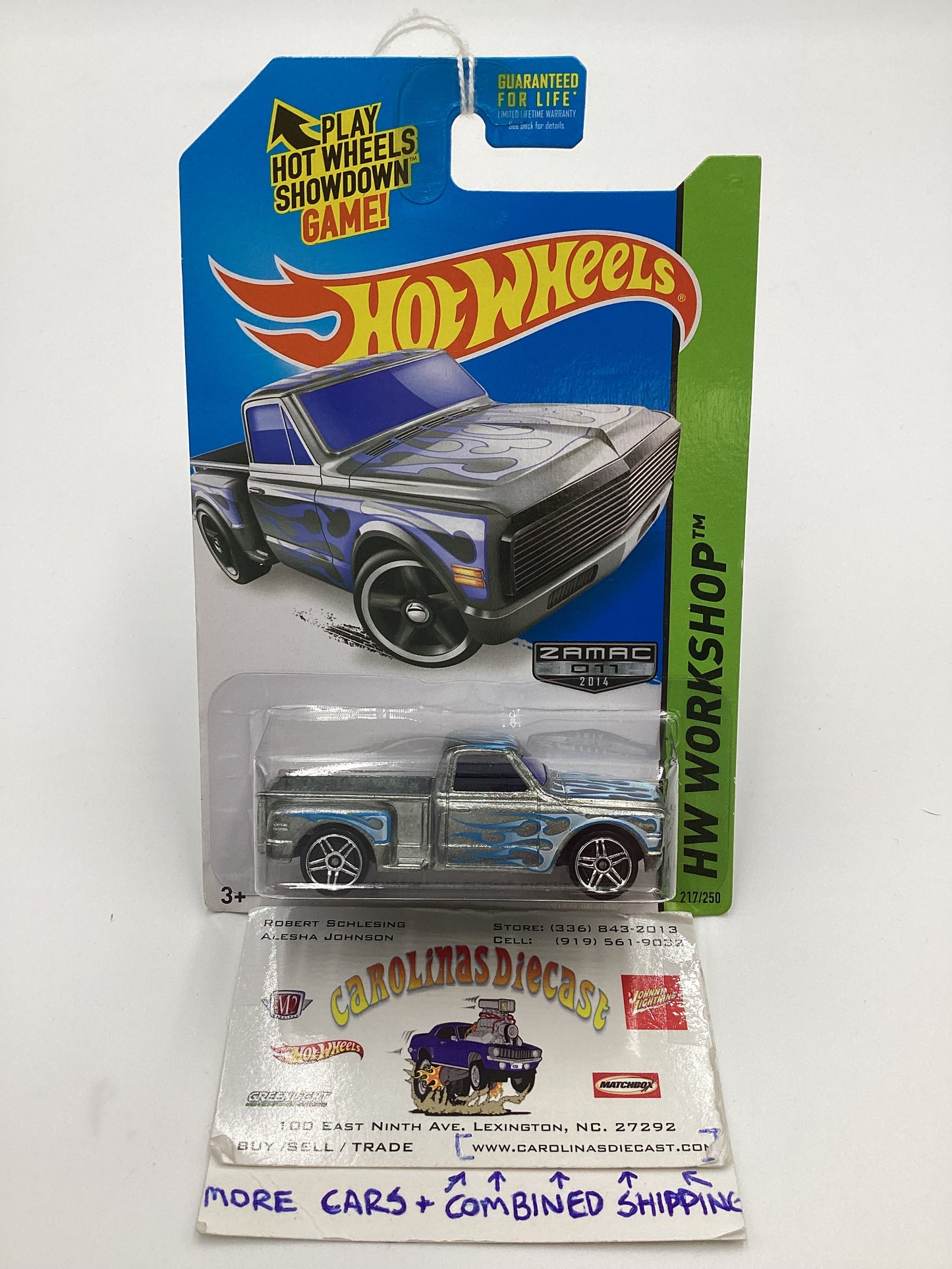 2014 Hot Wheels Zamac 011 #217 Custom 69 Chevy Pickup