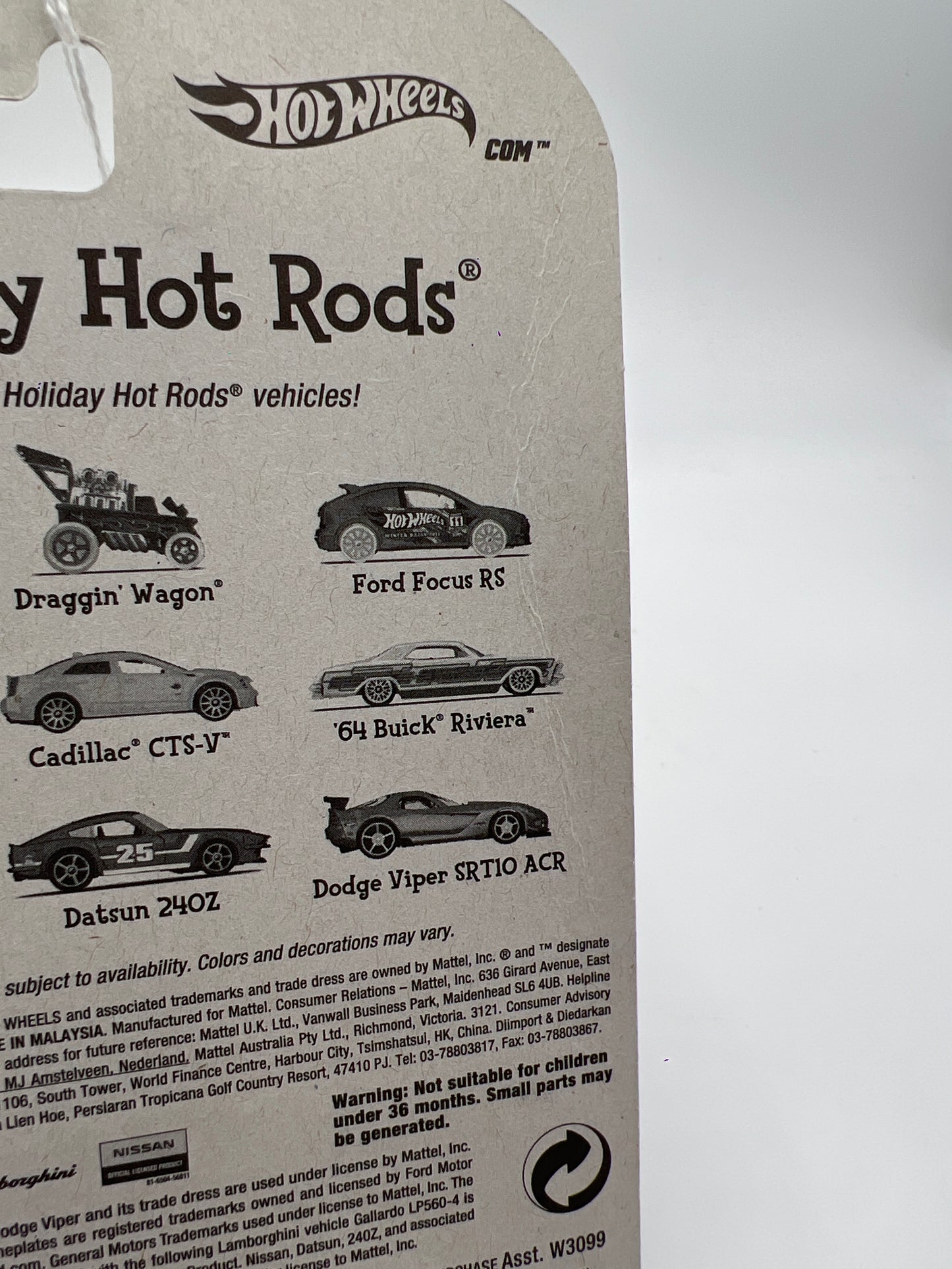 Hot Wheels Holiday Hot Rods Cadillac CTS-V White 160O