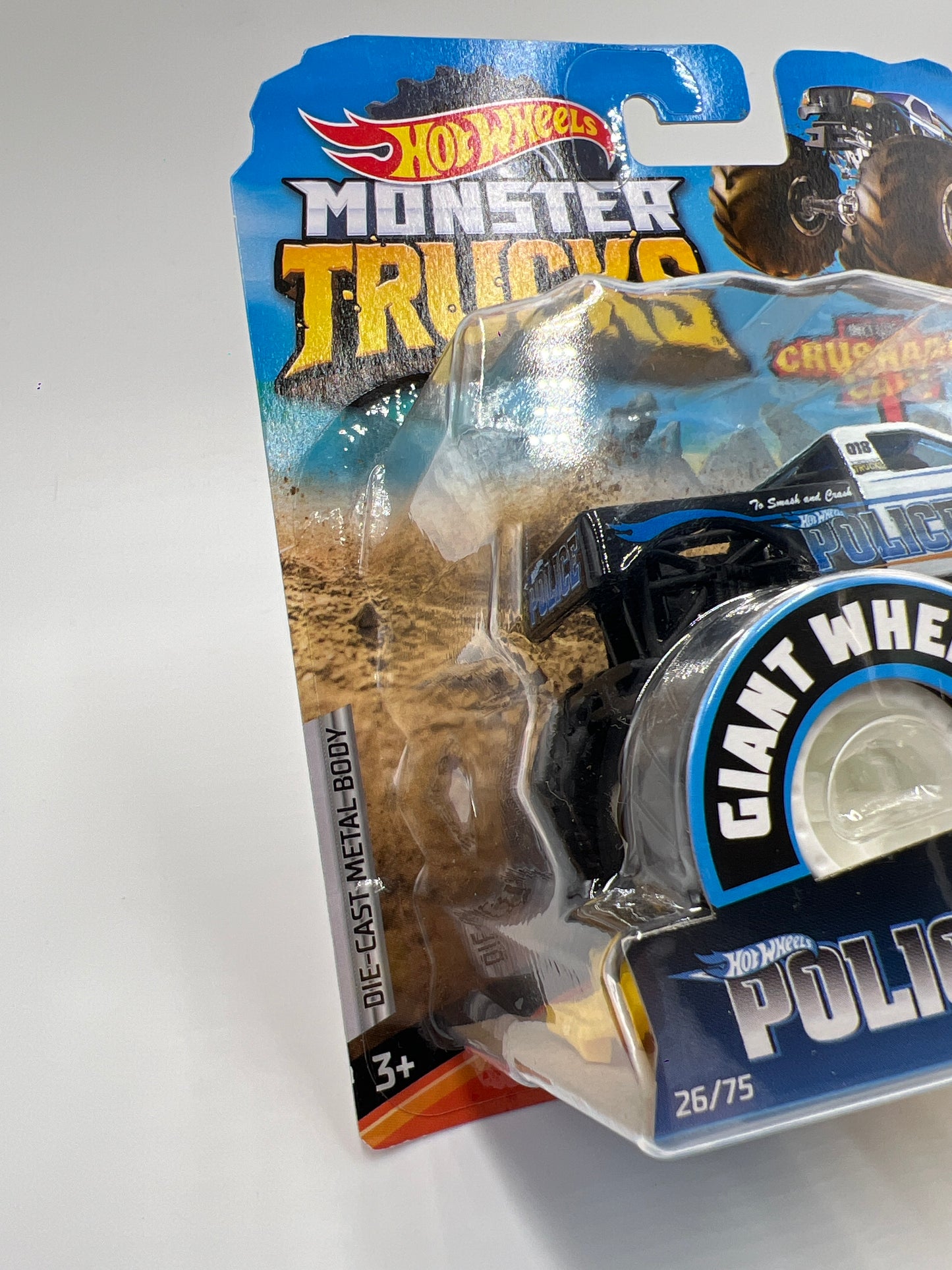 2020 Hot Wheels Monster Trucks HW Metro #5 Police W/Protector