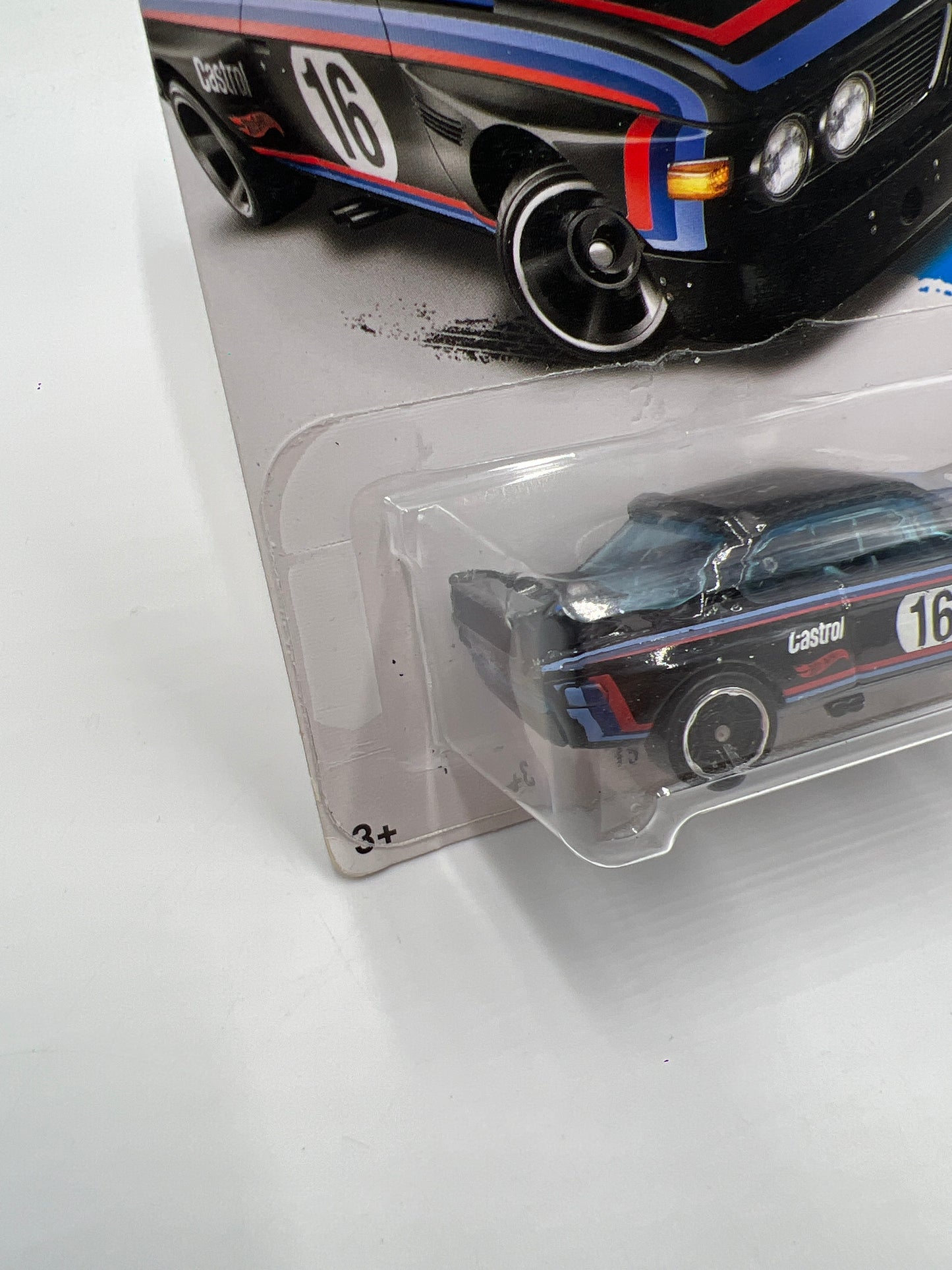2016 Hot Wheels BMW #190 73 BMW 3.0 CSL Race Car Black 104C