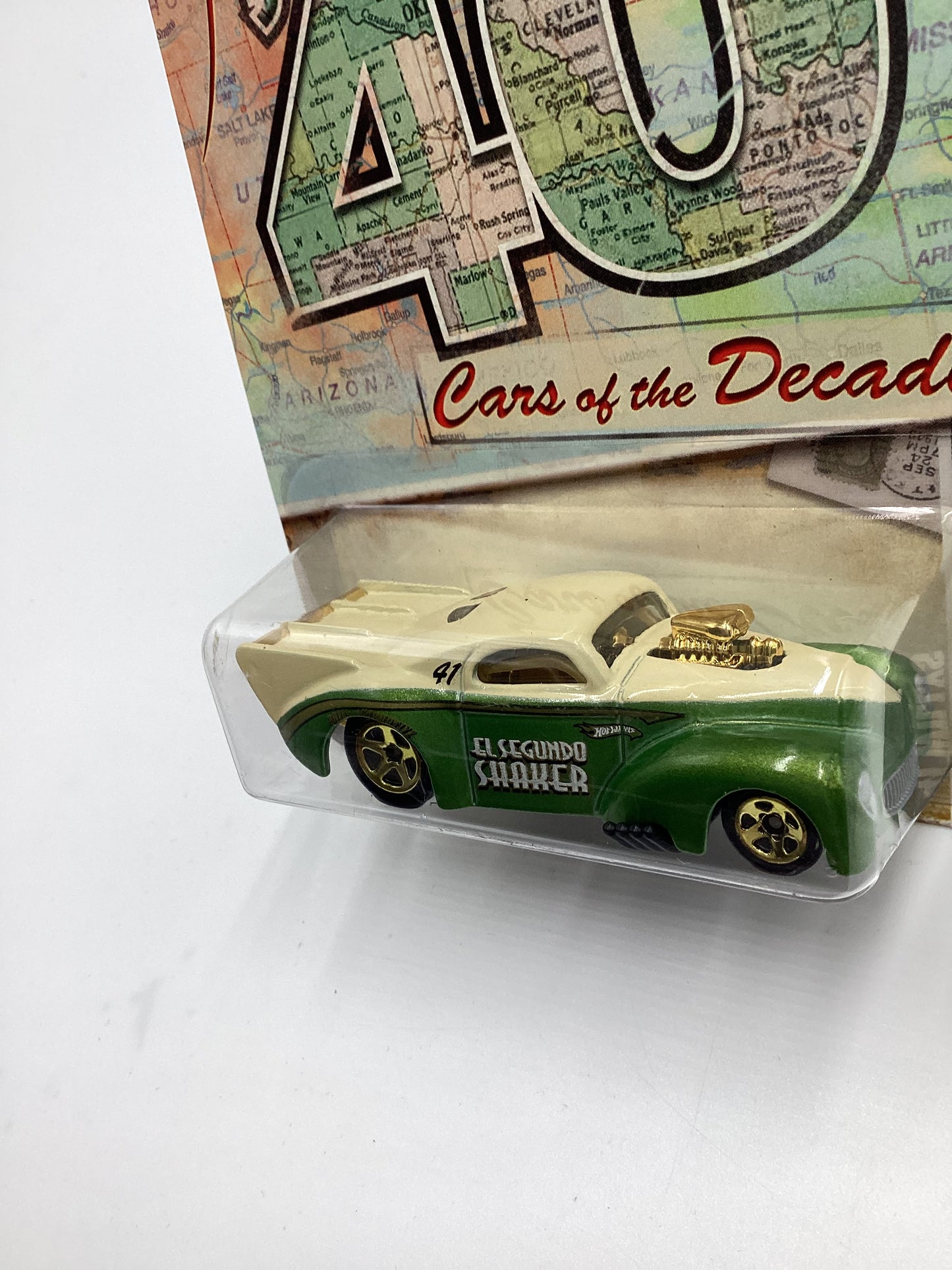 2011 Hot Wheels Cars of the Decades The 40s #5 41 Willys Green/ Beige 157E