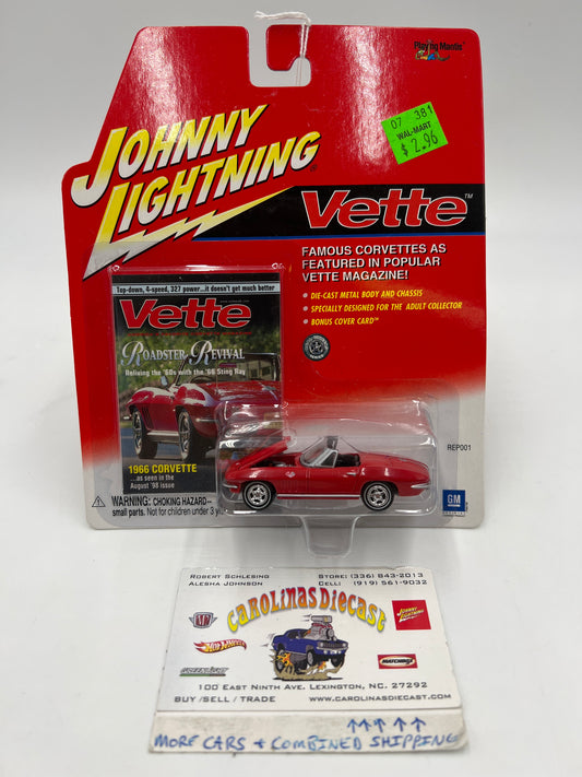 Johnny Lightning Vette 1966 Corvette Red 219E