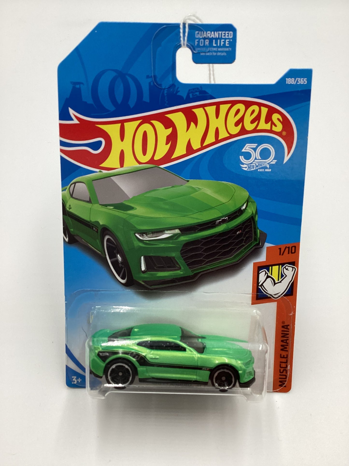 2018 Hot Wheels #188 2017 Camaro ZL1 Green 13F