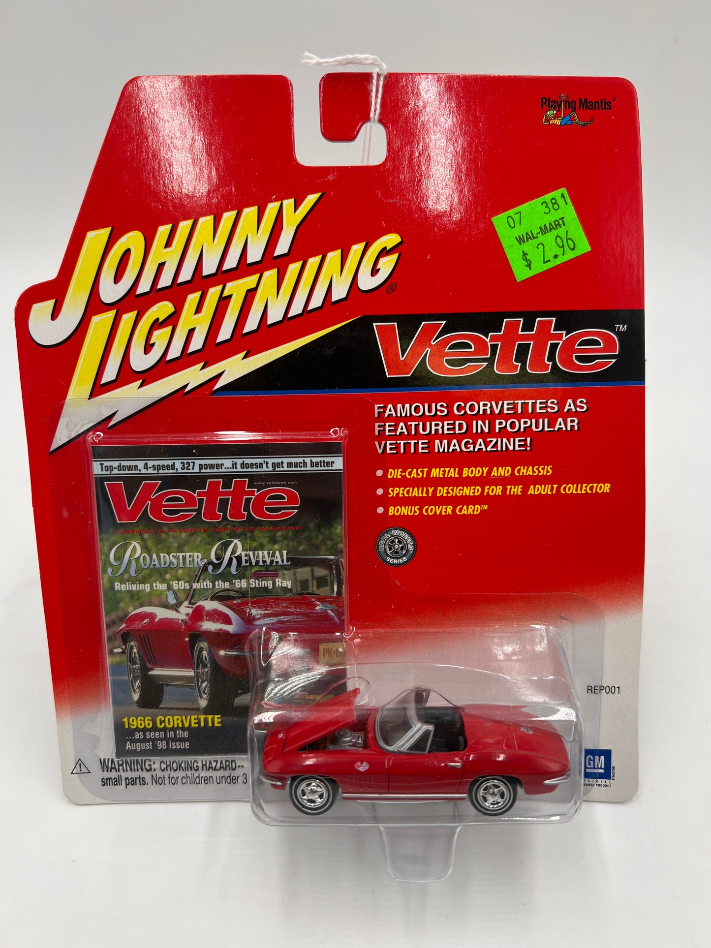 Johnny Lightning Vette 1966 Corvette Red 219E