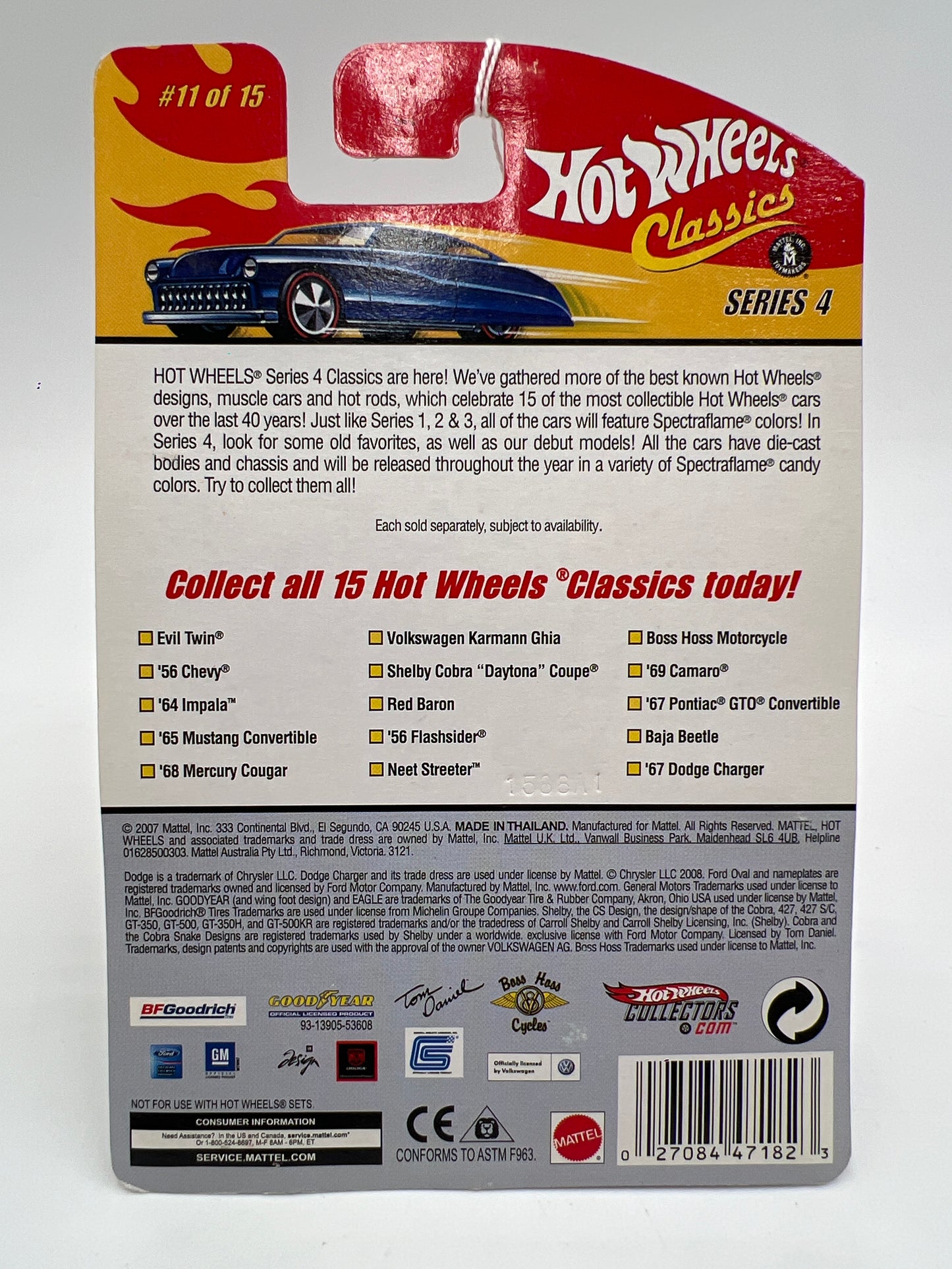 Hot Wheels Classics Series 4 #11 Boss Hoss Motorcycle Blue SR
