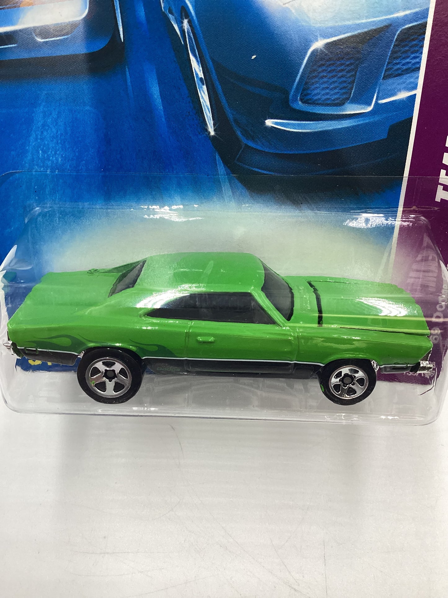 2008 Hot Wheels HW Team Muscle Mania #135 69 Dodge Charger Green opening hood 46E