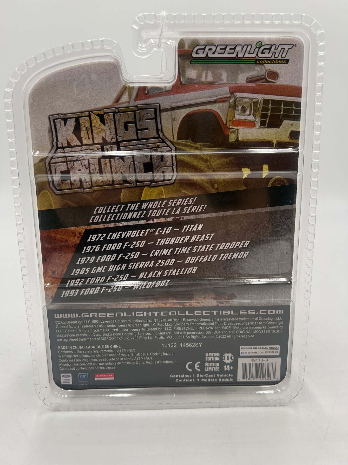 Greenlight Kings of Crunch Series 11 1976 Ford F-250 Thunder Beast Greenie CHASE