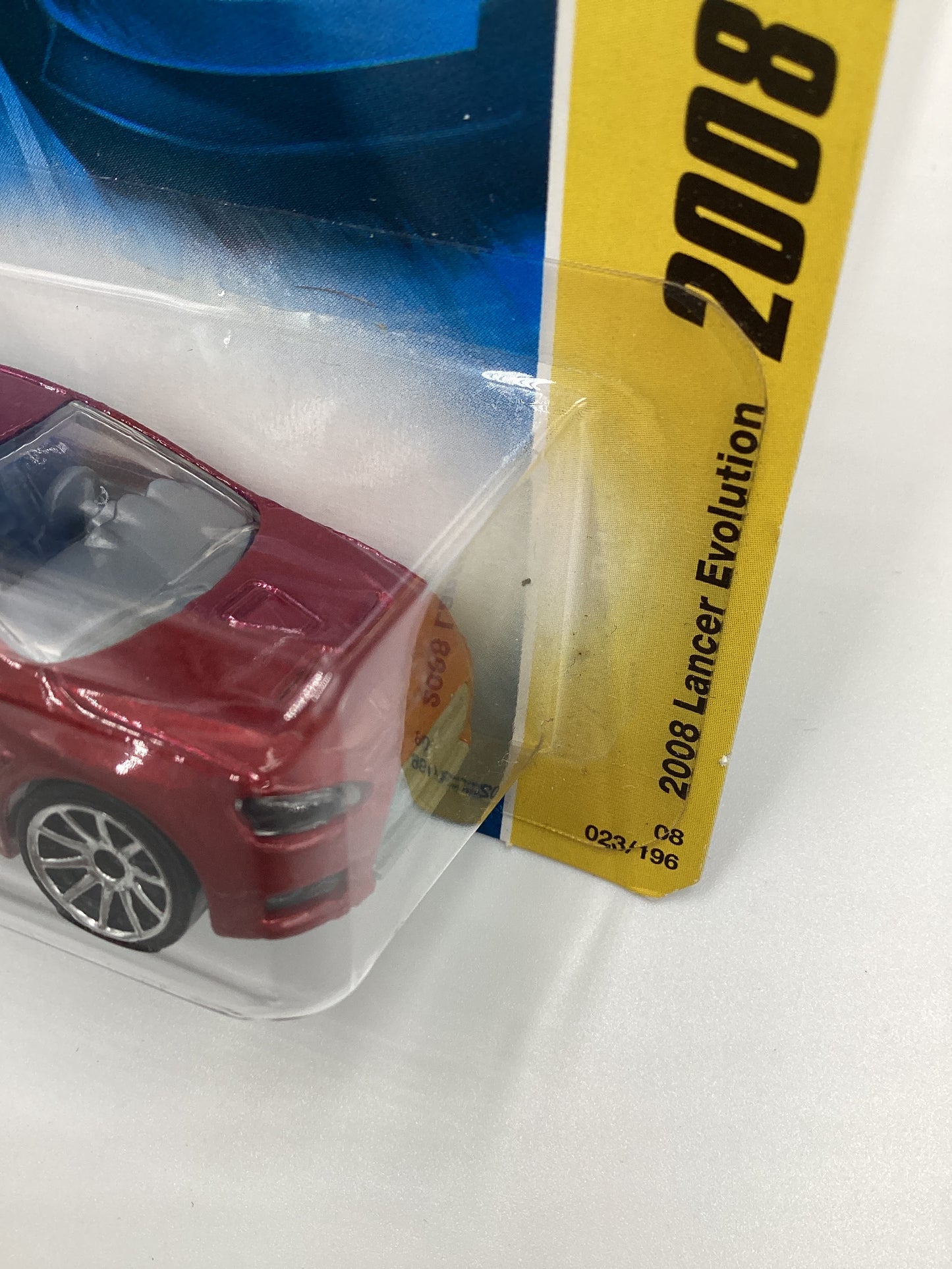 2008 Hot wheels #23 2008 Lancer Evolution Red 92D