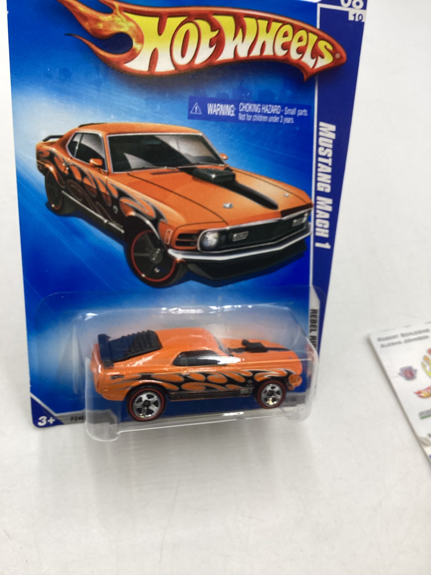 2009 Hot Wheels #144 Mustang Mach 1 Orange Walmart Exclusive 238E