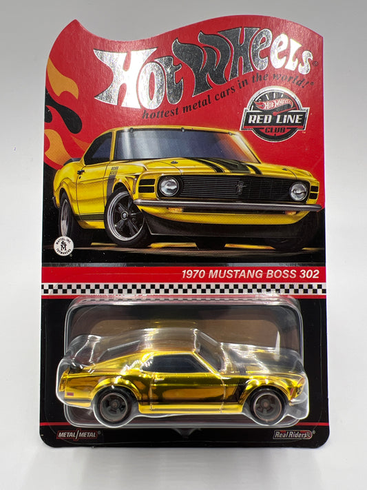 2024 Hot Wheels RLC 1970 Ford Mustang Boss 302 Gold W/Protector