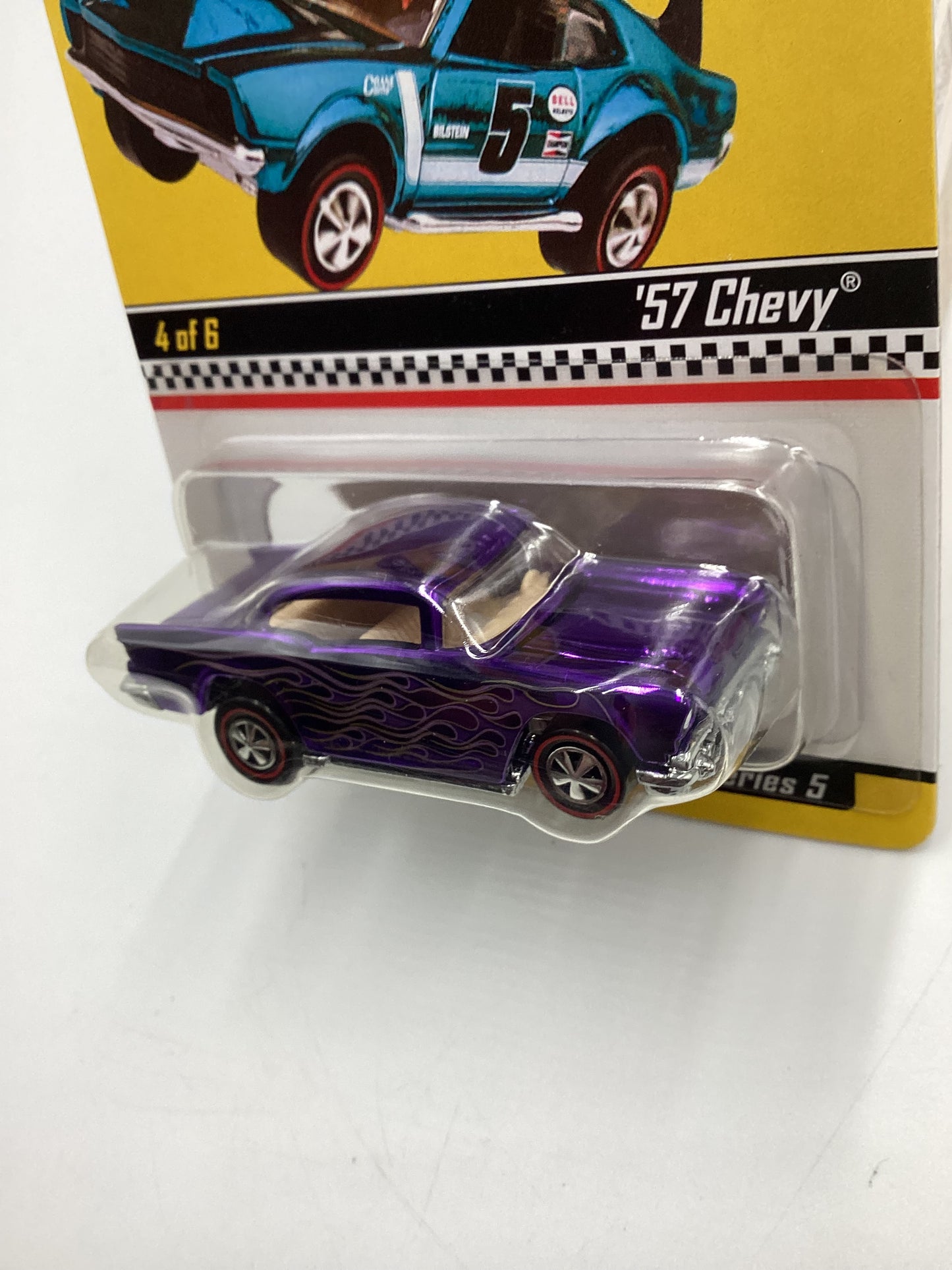 2006 Hot Wheels RLC Neo-Classic Series 5 #4 57 Chevy Purple #4453/11000 w/Protector