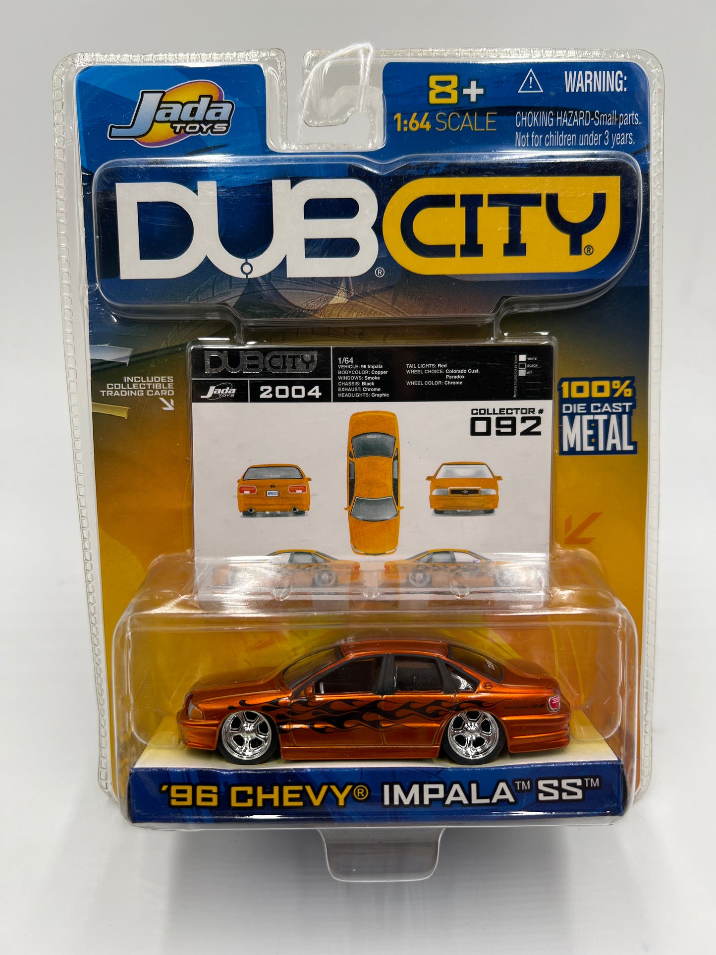 Jada Toys Dub City #92 96 Chevy Impala SS Orange