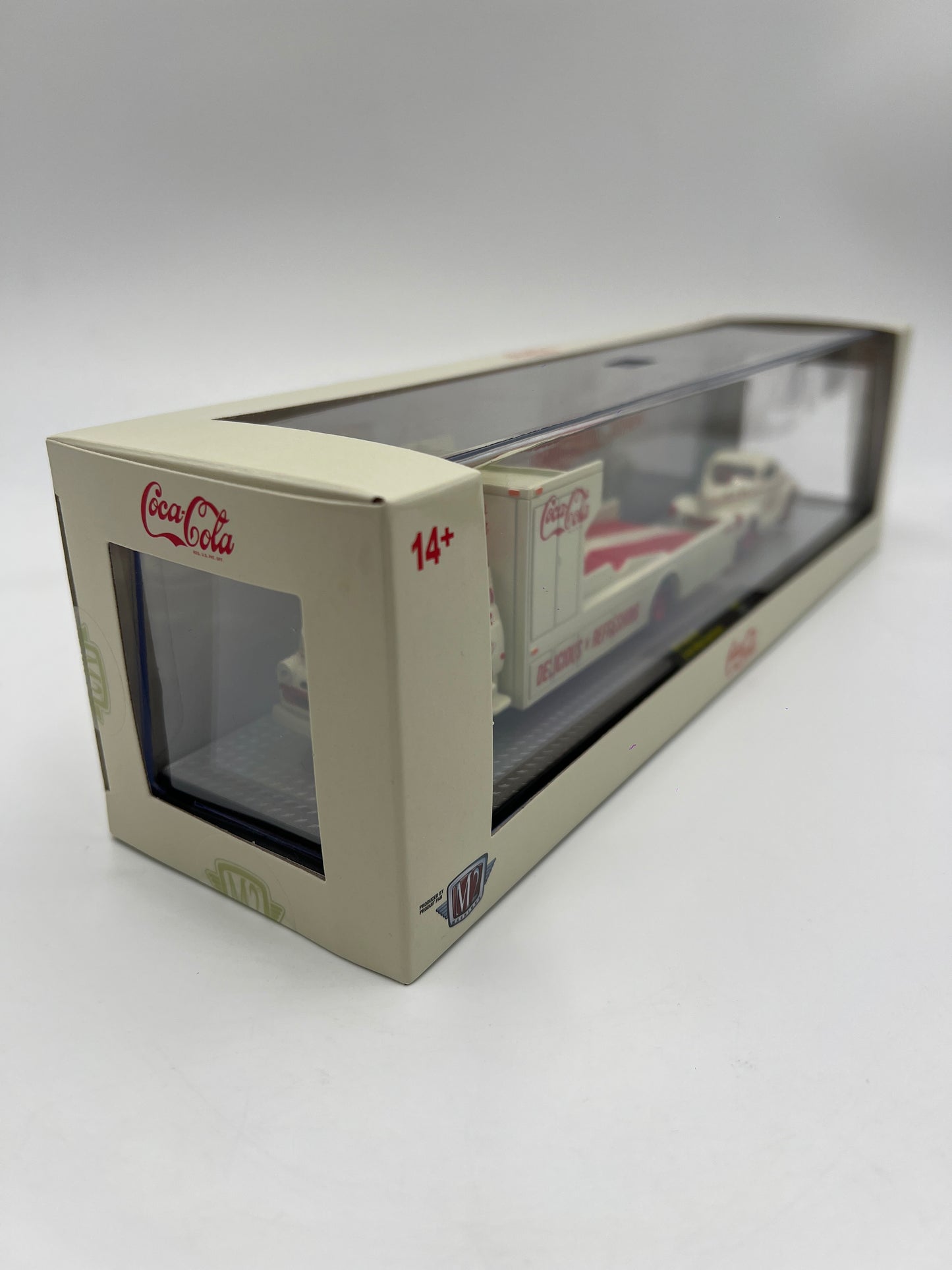 M2 Machines Auto Haulers CHASE Coca Cola 1957 Dodge COE & 1941 Willys Coupe Gasser TW34