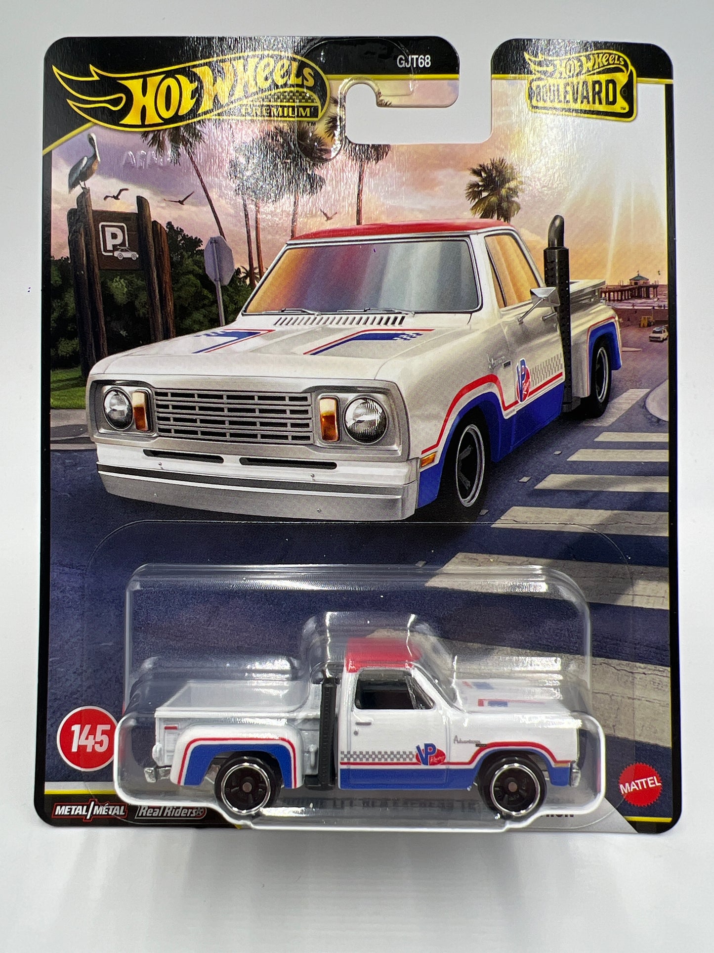 Hot Wheels Premium Boulevard #145 1978 Dodge Lil Red Express Truck VP Racing 262E