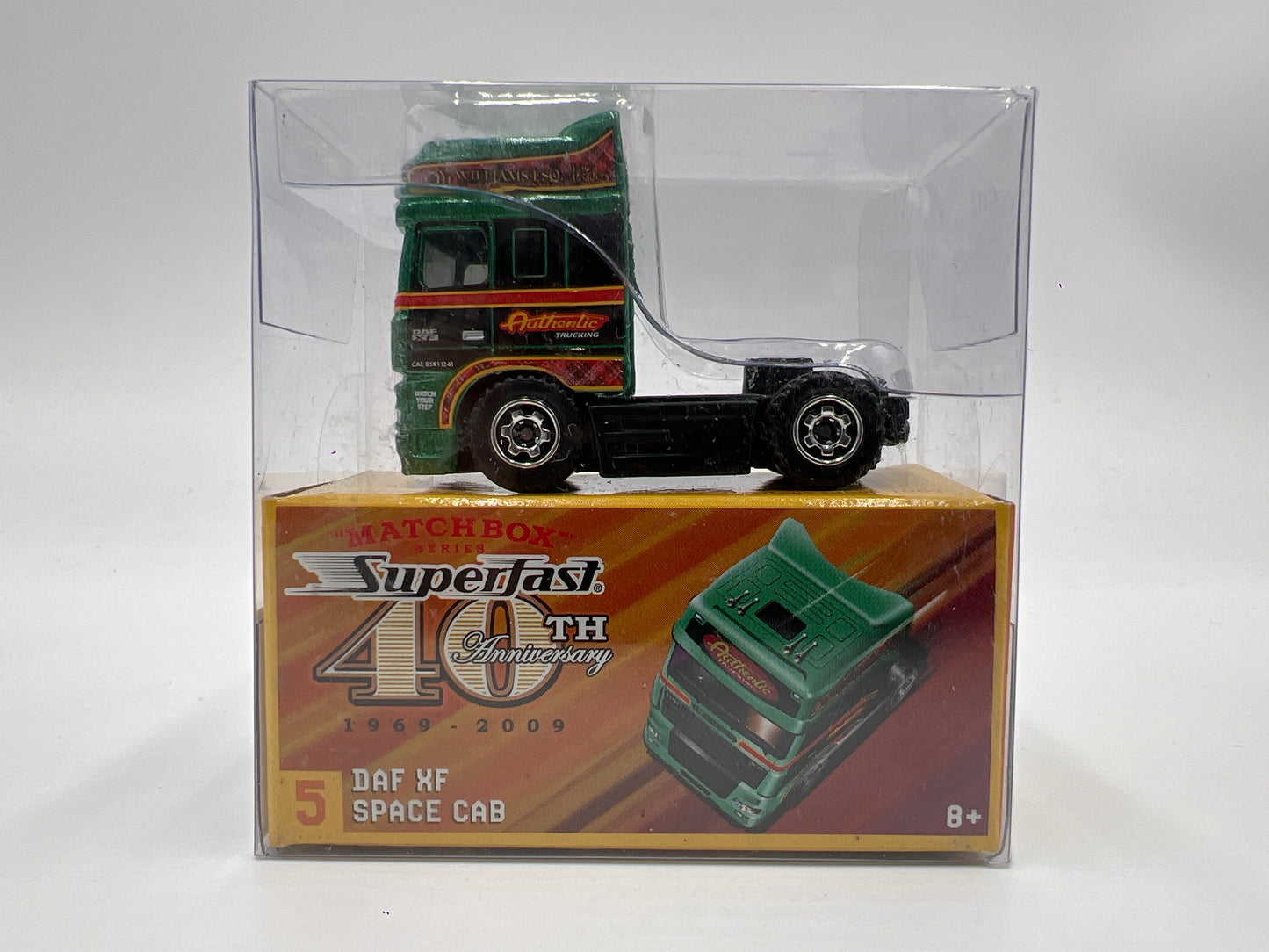 Matchbox Superfast 40th Anniversary #5 Daf XF Space Cab Green