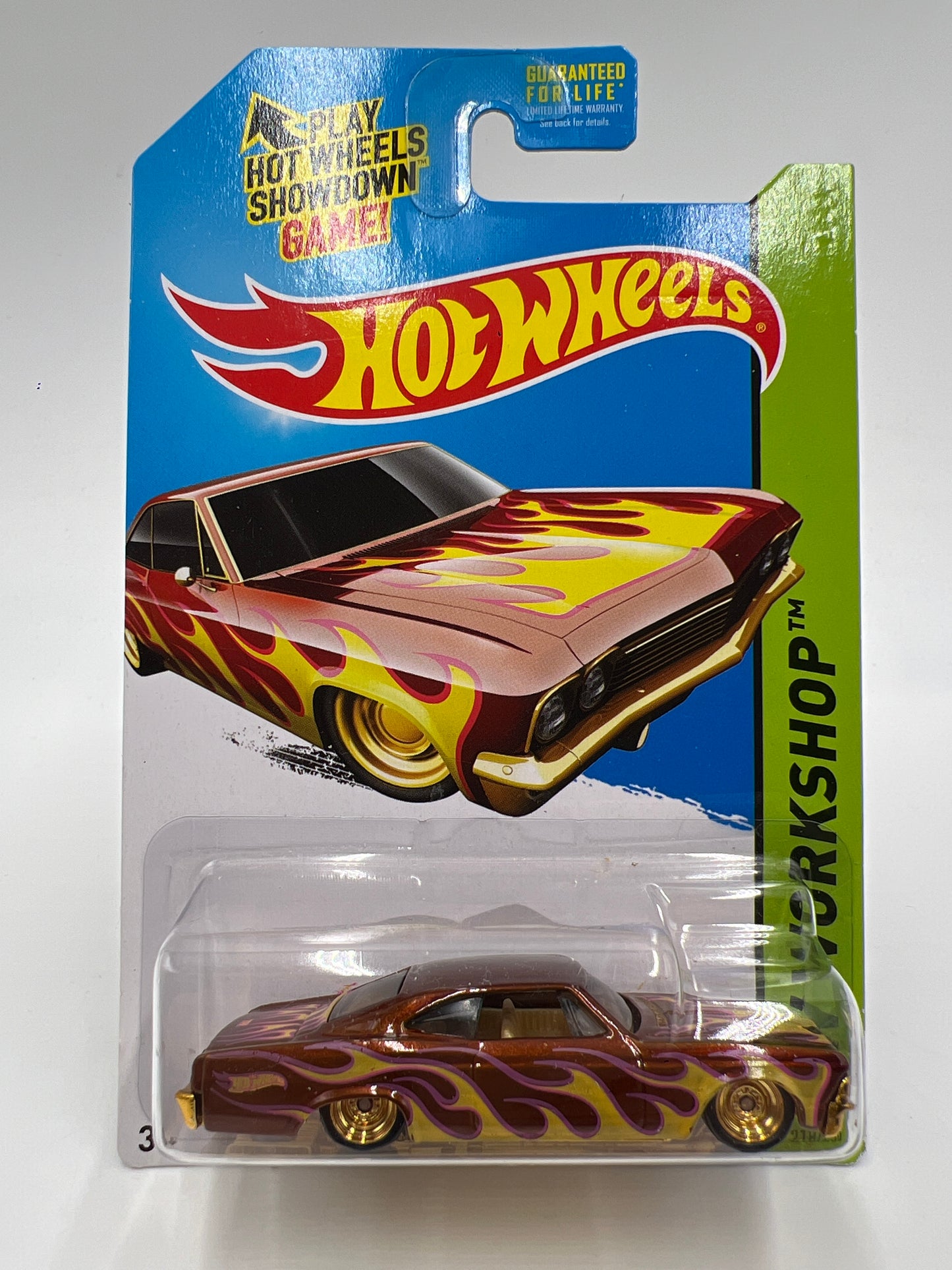 2014 Hot Wheels Super Treasure Hunt #218 65 Chevy Impala W/Protector 2
